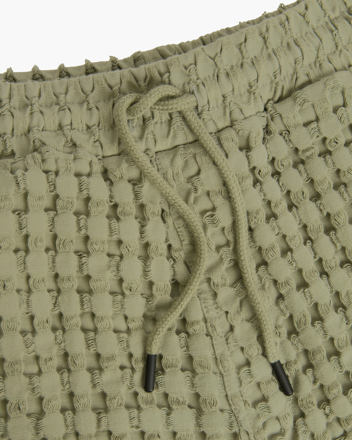 Dusty Green Waffle Shorts