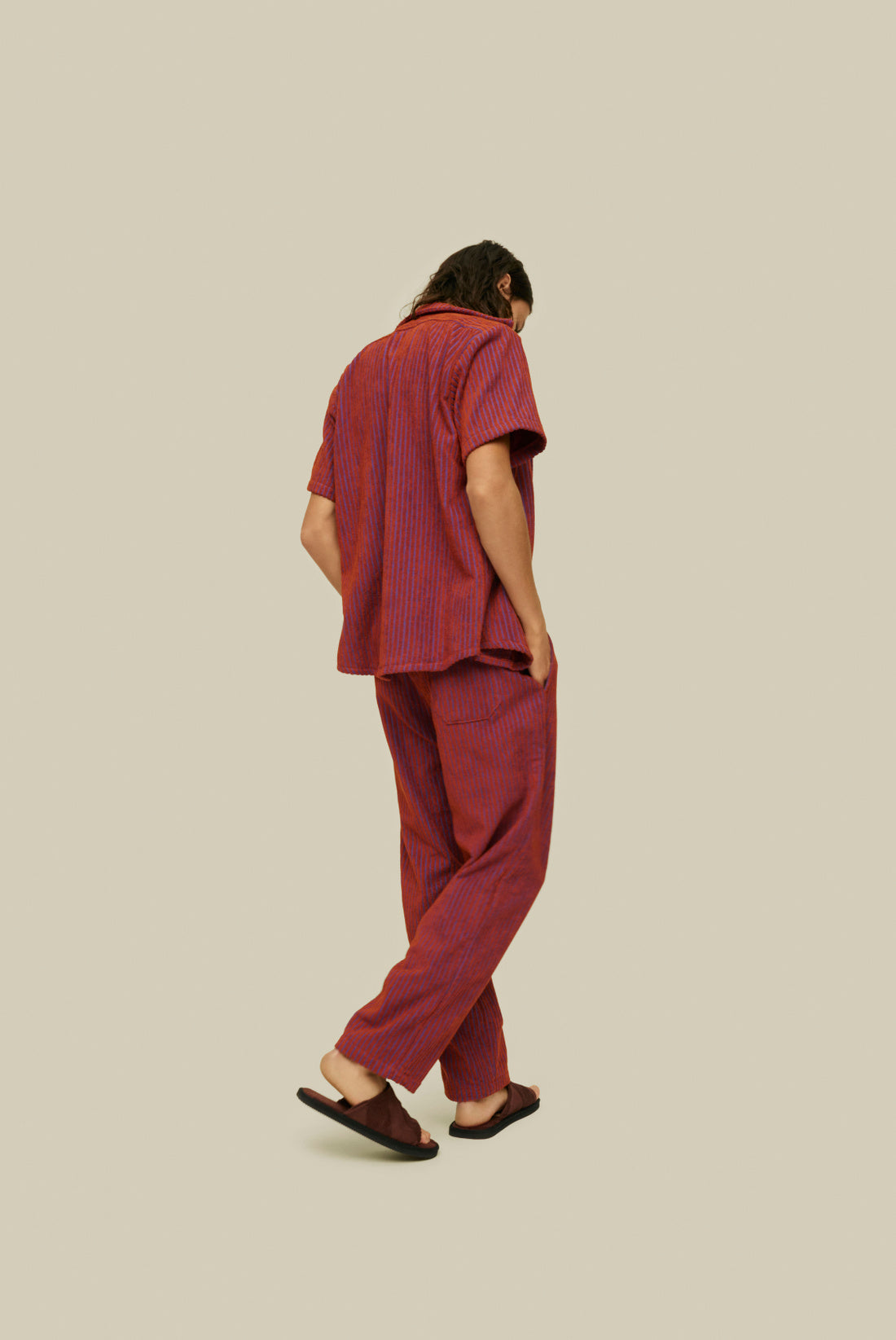 DEEP CUT AYORA TERRY PANTS