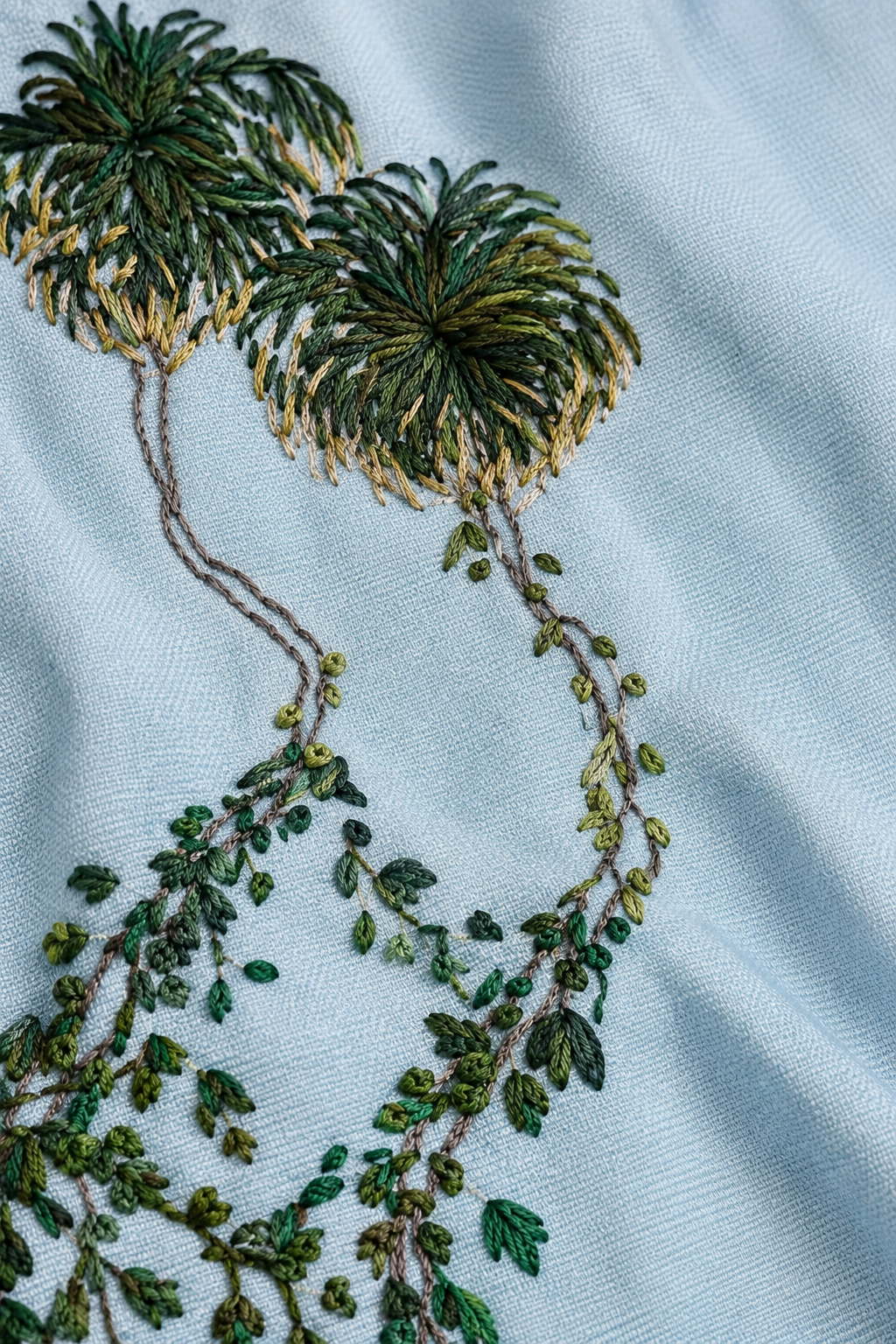 Crinkle S/S - Leafy Palm III