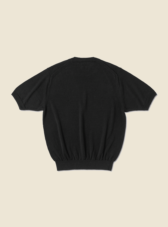 Crew Neck Short Sleeve - Black