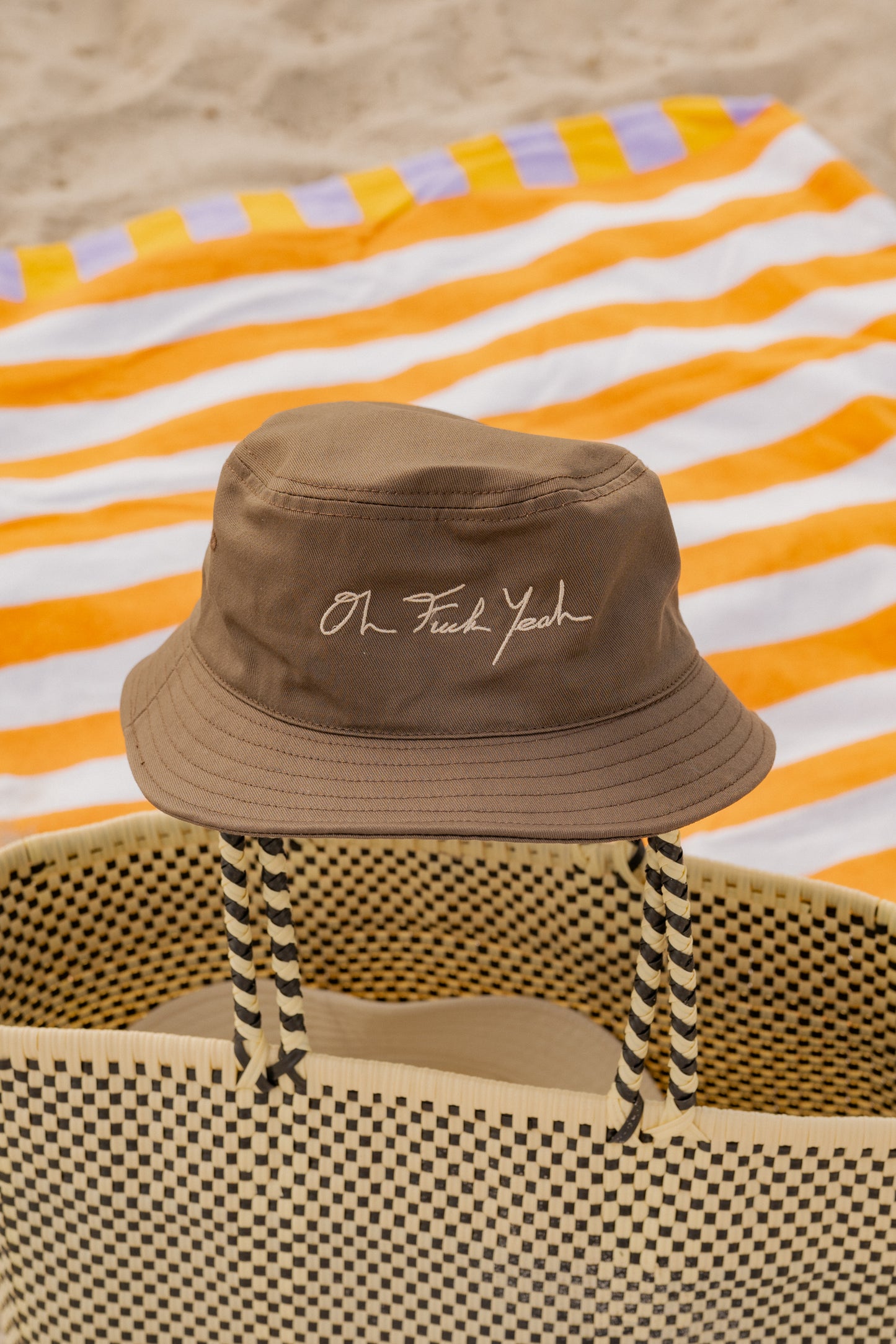 Signature Cotton Bucket - Walnut