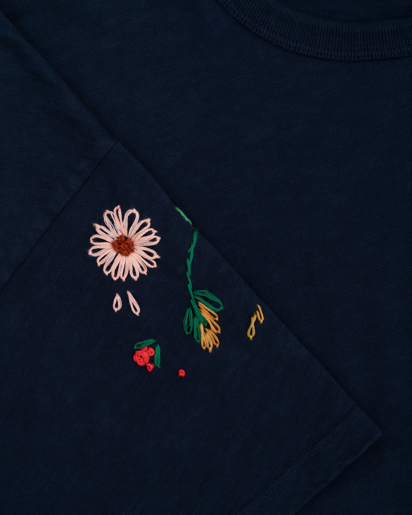 Journey Tee - Midnight Floral Sleeve
