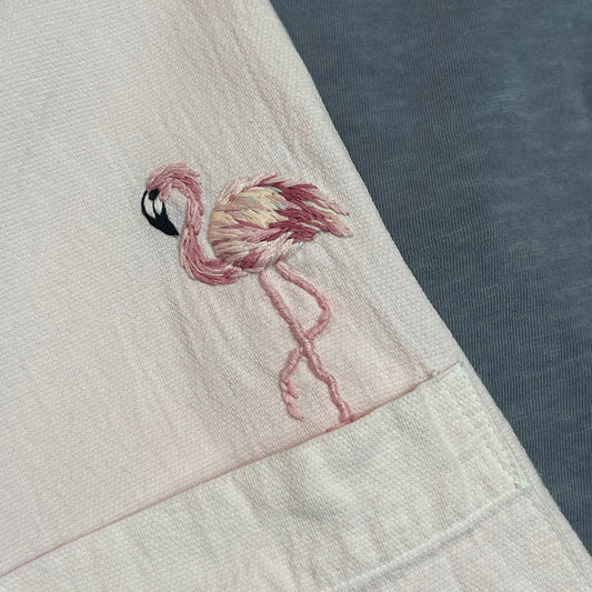 Crinkle L/S - Flamingo