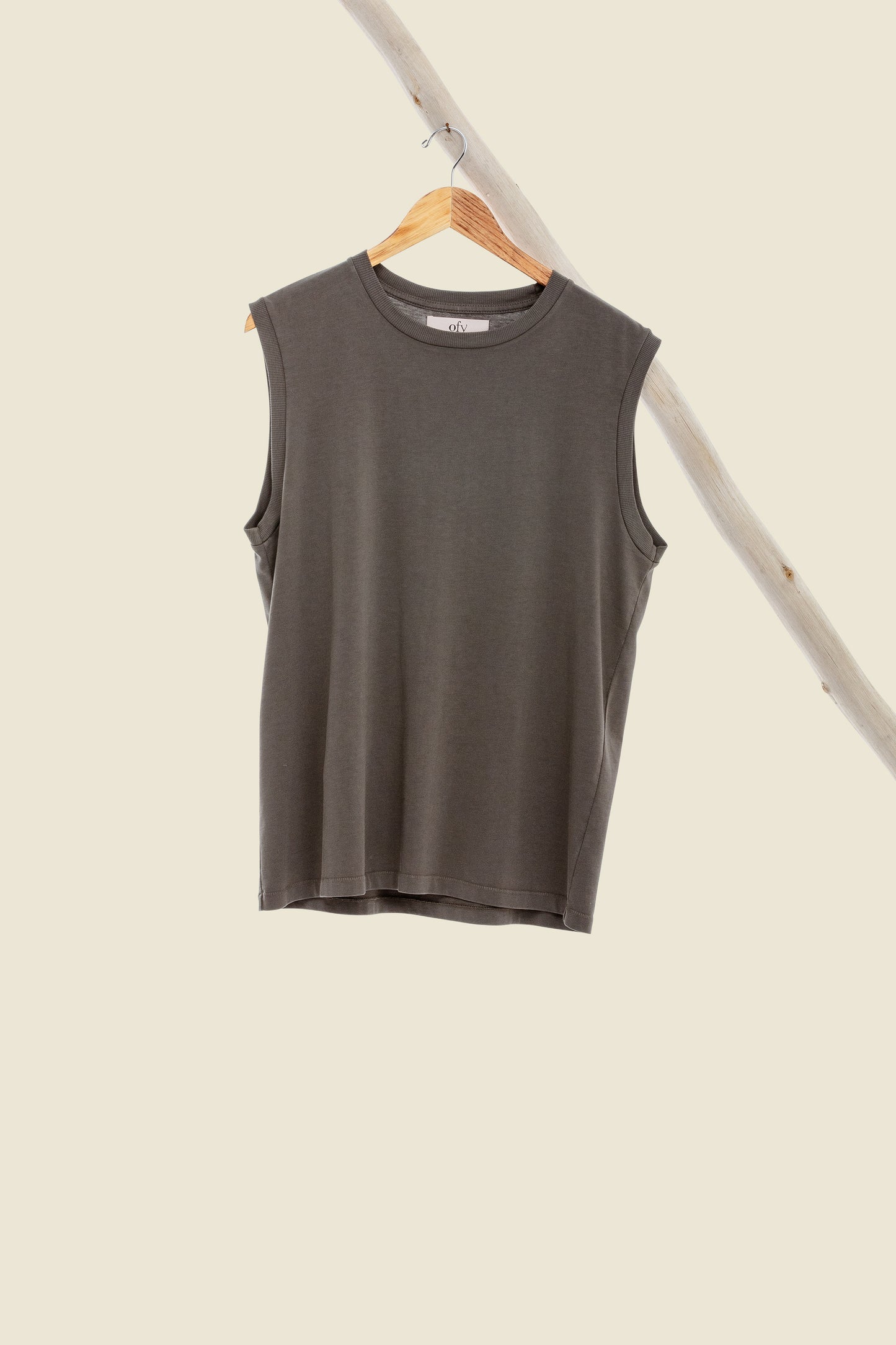 Luxe Supima Tank - Sunkissed Palm