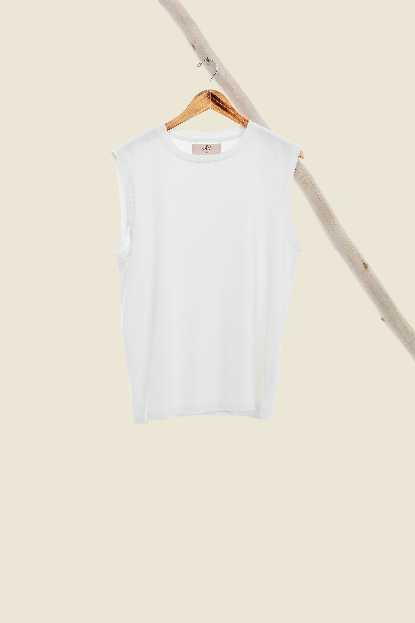 Luxe Ribbed Tank - Wispy Cloud