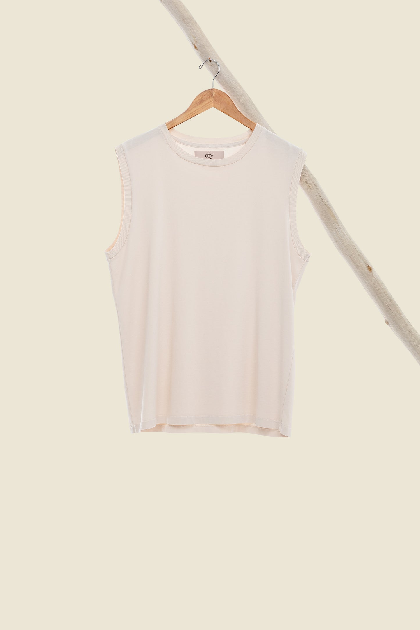 Luxe Ribbed Tank - Sea Pearl