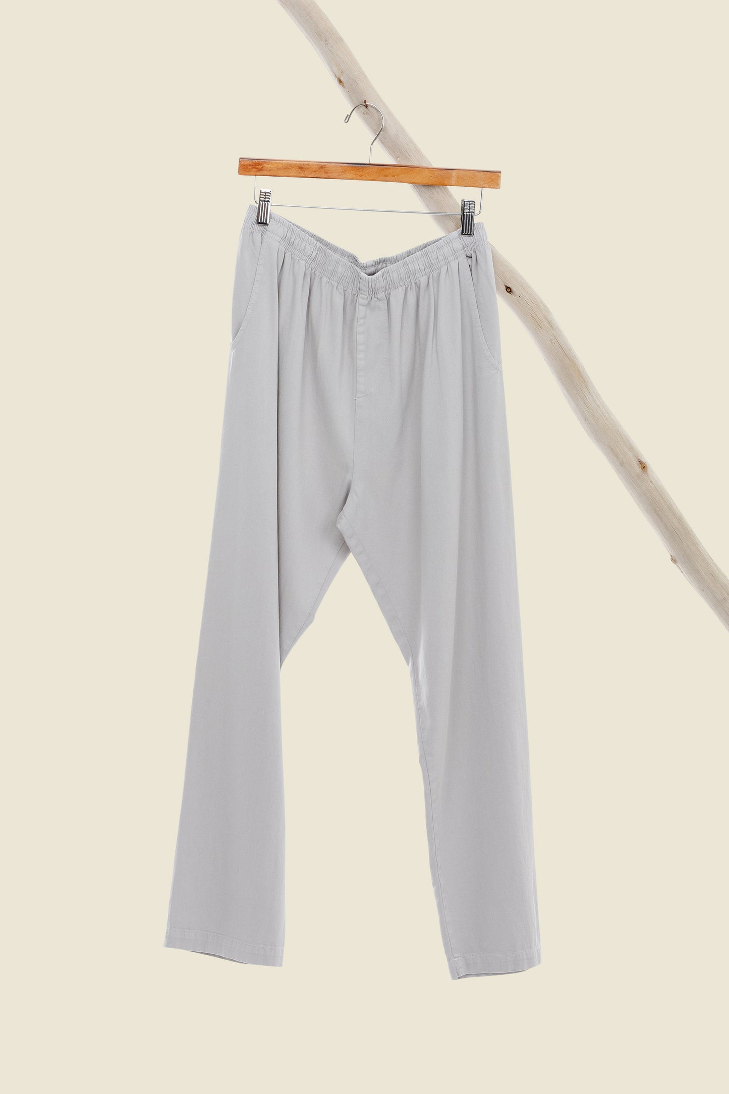 Light Cotton Twill Pant - Silver Spring