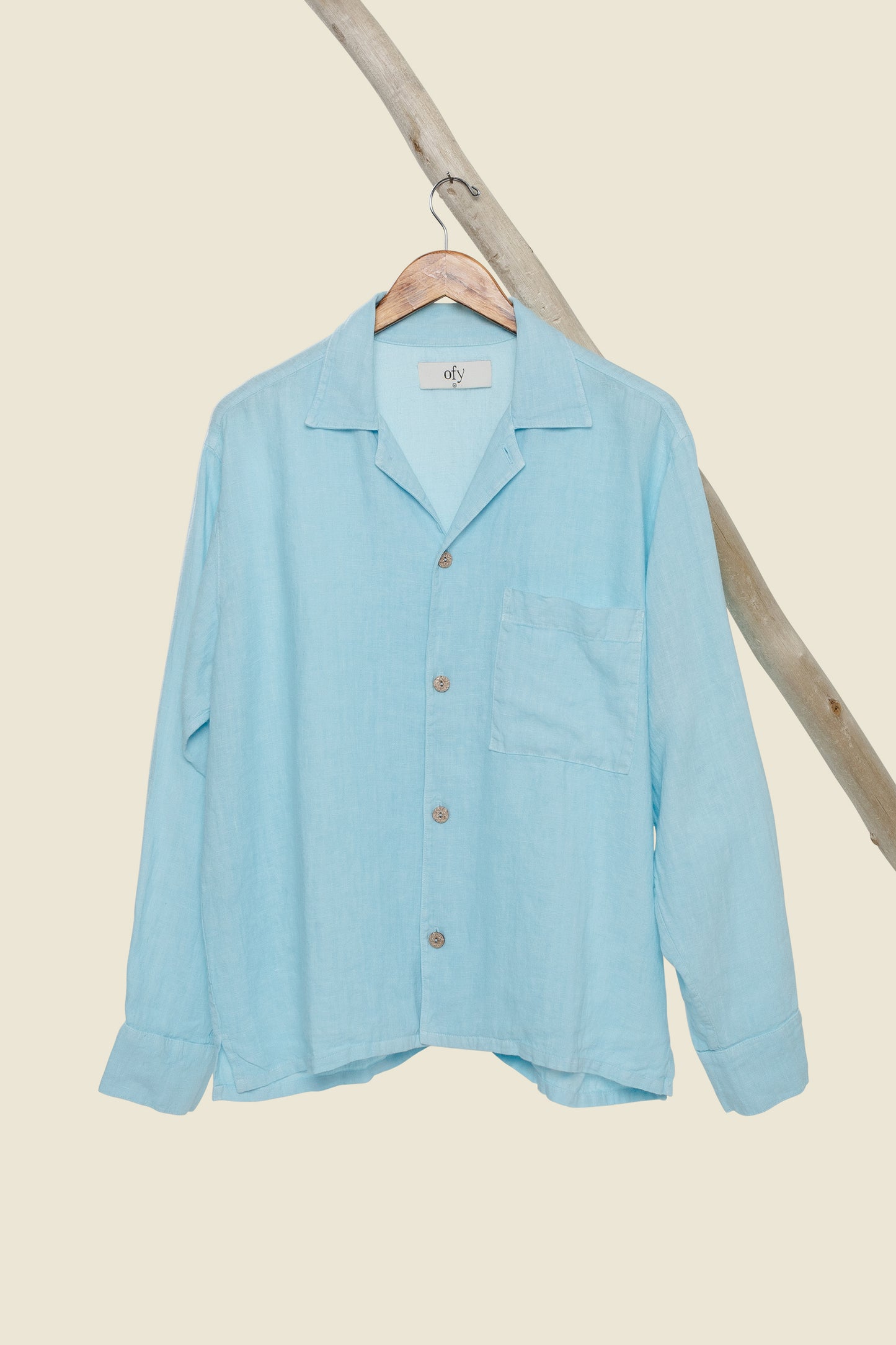 Horizon Organic Linen L/S - Biscayne Breeze