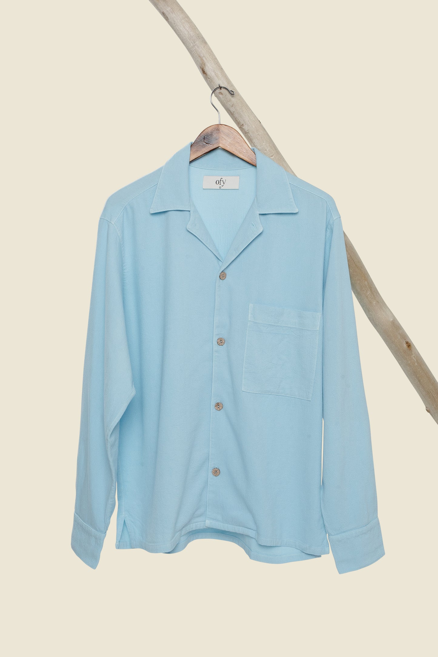 Horizon Crinkle L/S Shirt - Biscayne Breeze