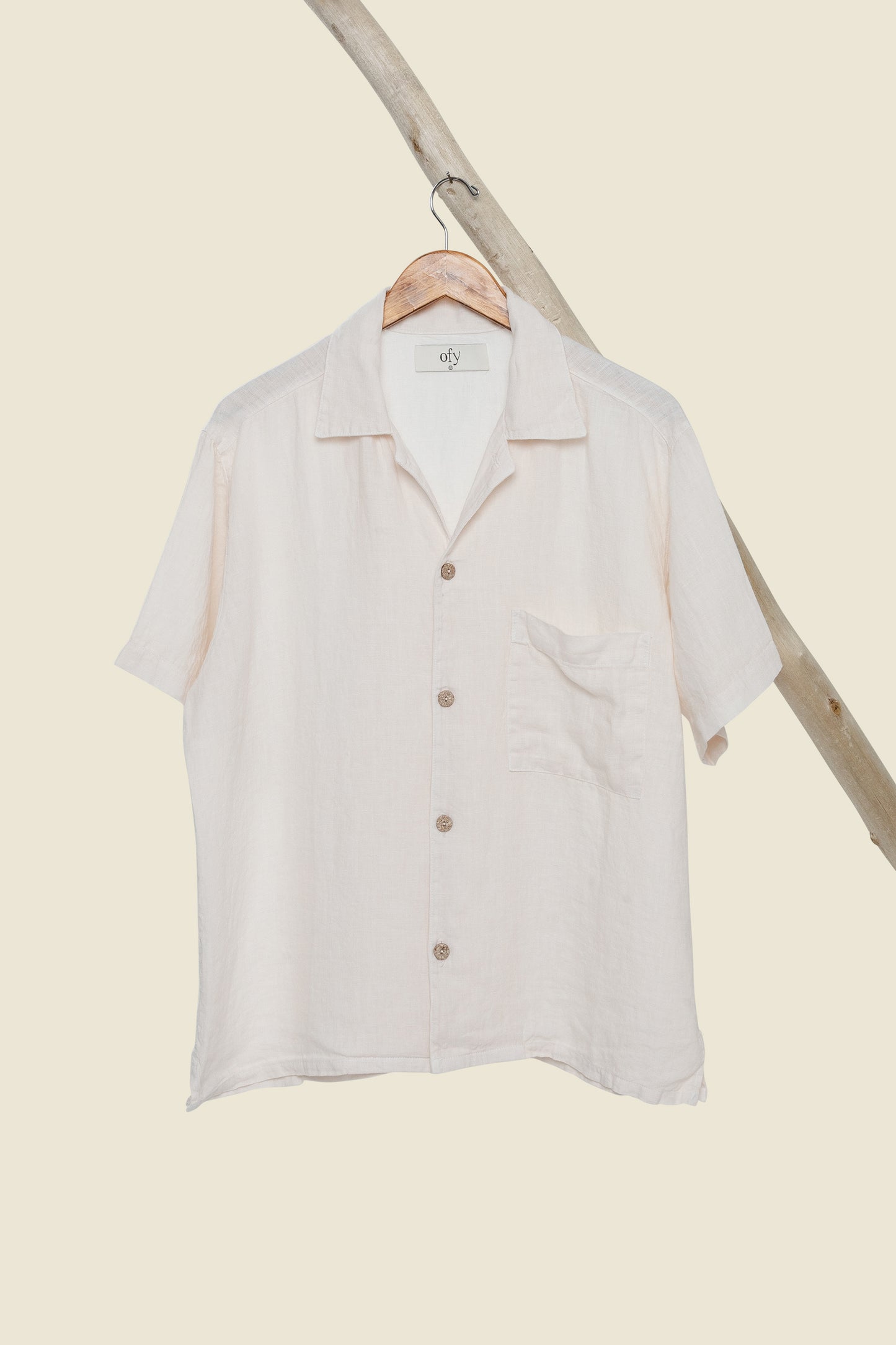 Horizon Organic Linen S/S - Sea Pearl