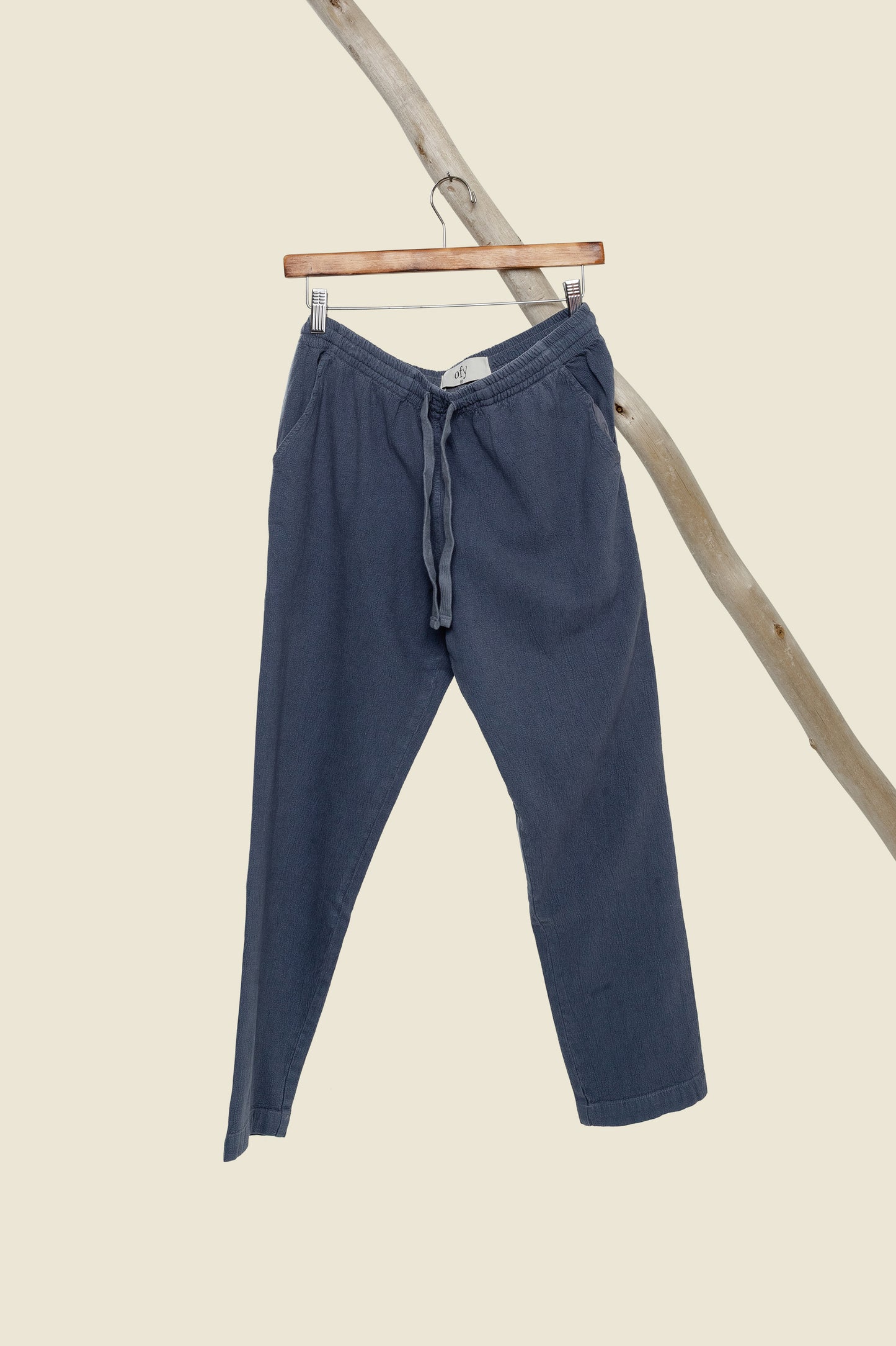 Horizon Crinkle Pant - Dusty Blue