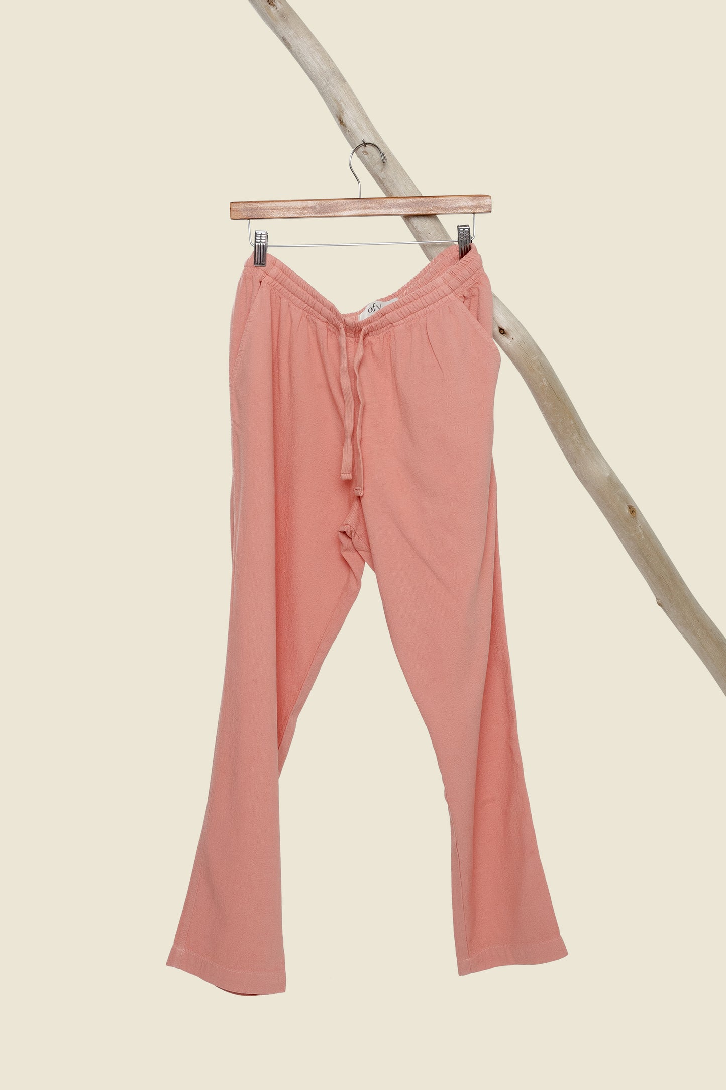 Horizon Crinkle Pant - Dusky Coral
