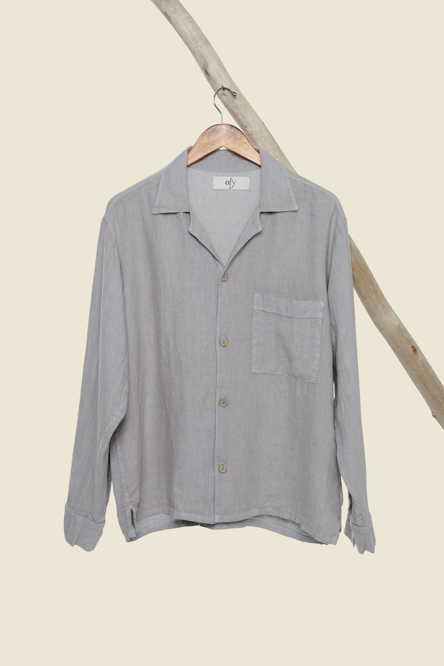 Horizon Organic Linen L/S - Thunder Cloud