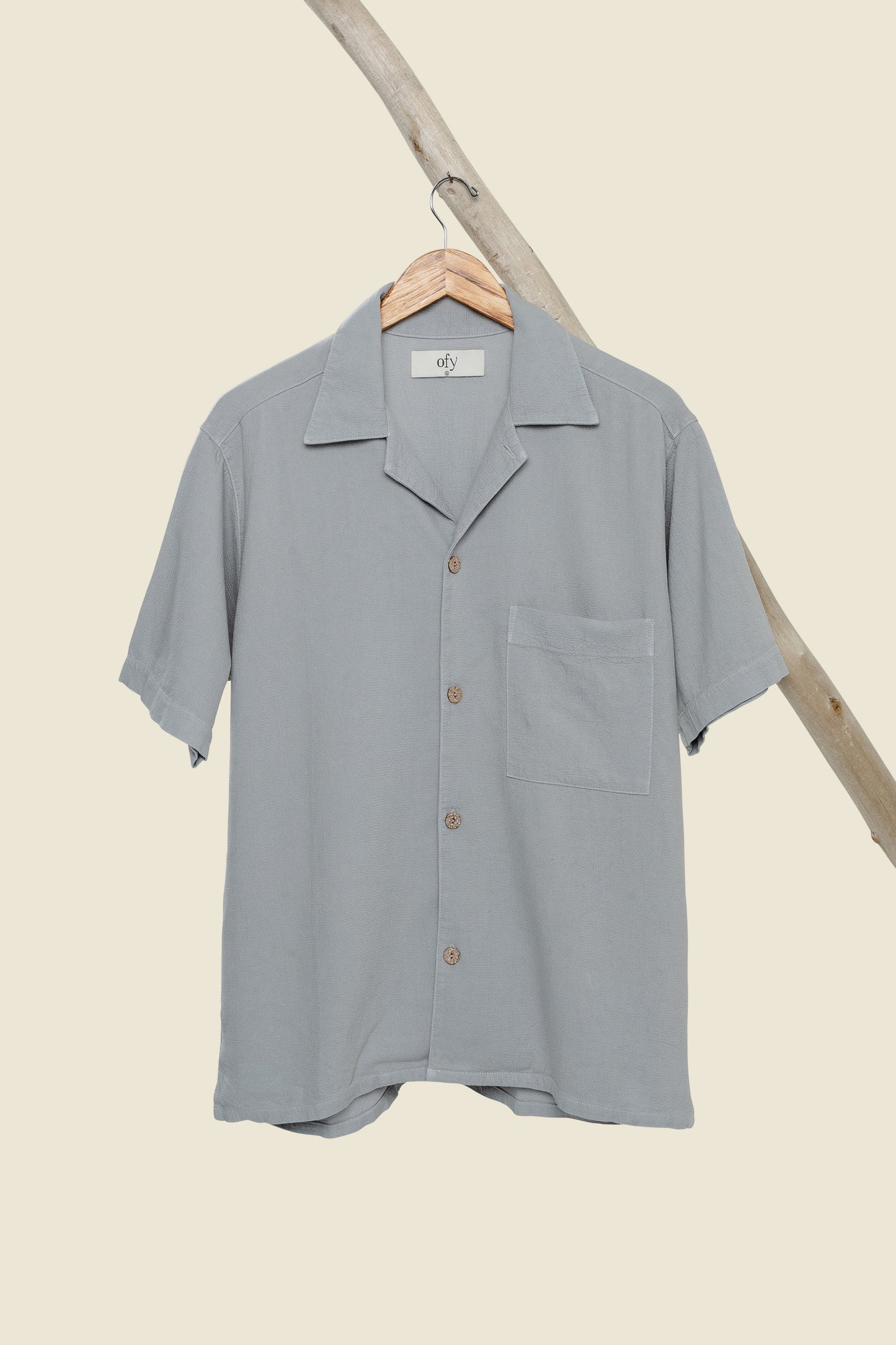 Horizon Crinkle S/S Shirt - Thunder Cloud