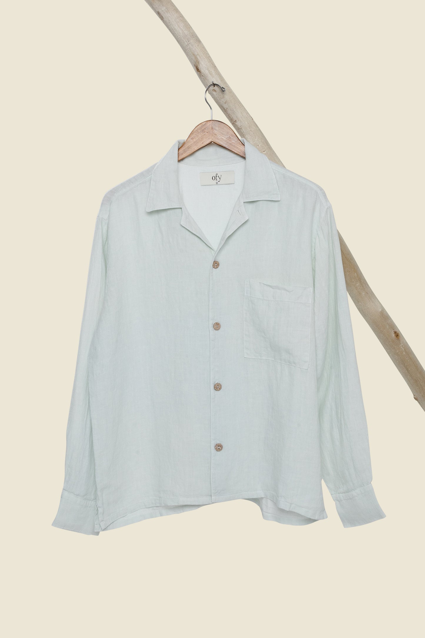 Horizon Organic Linen L/S- Frosted Mint