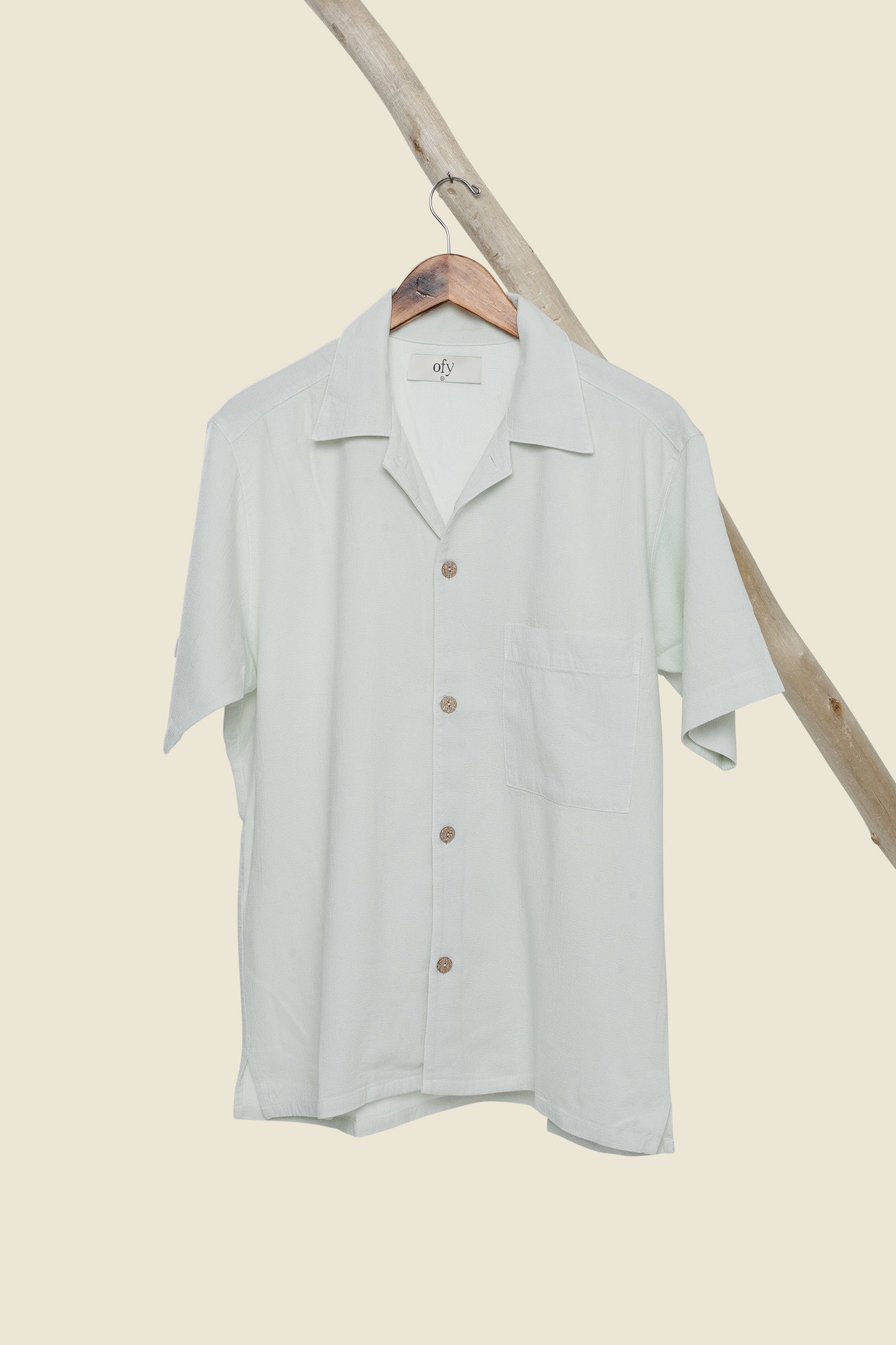 Horizon Crinkle S/S Shirt - Frosted Mint