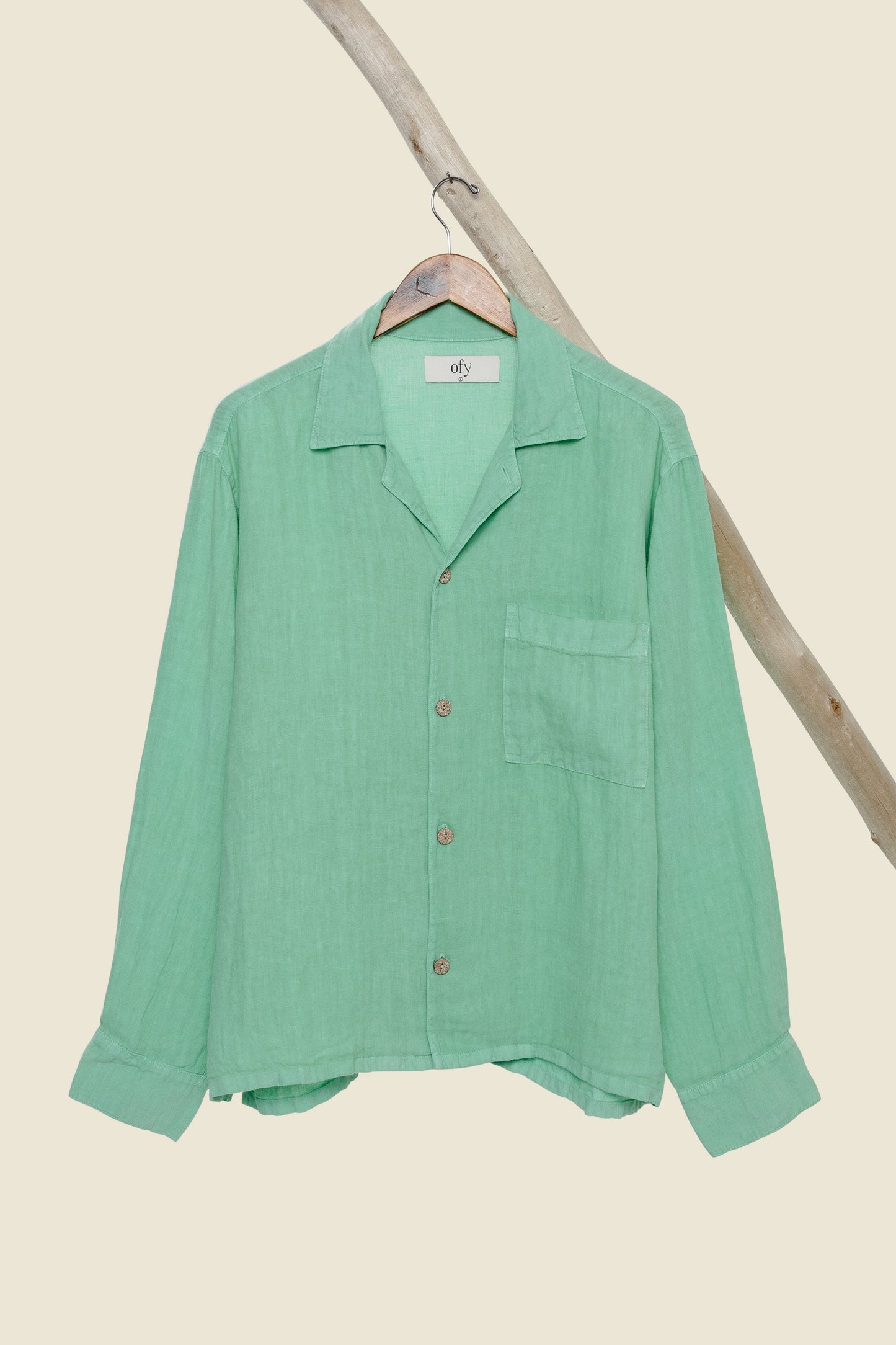 Horizon Organic Linen L/S - Miami Green