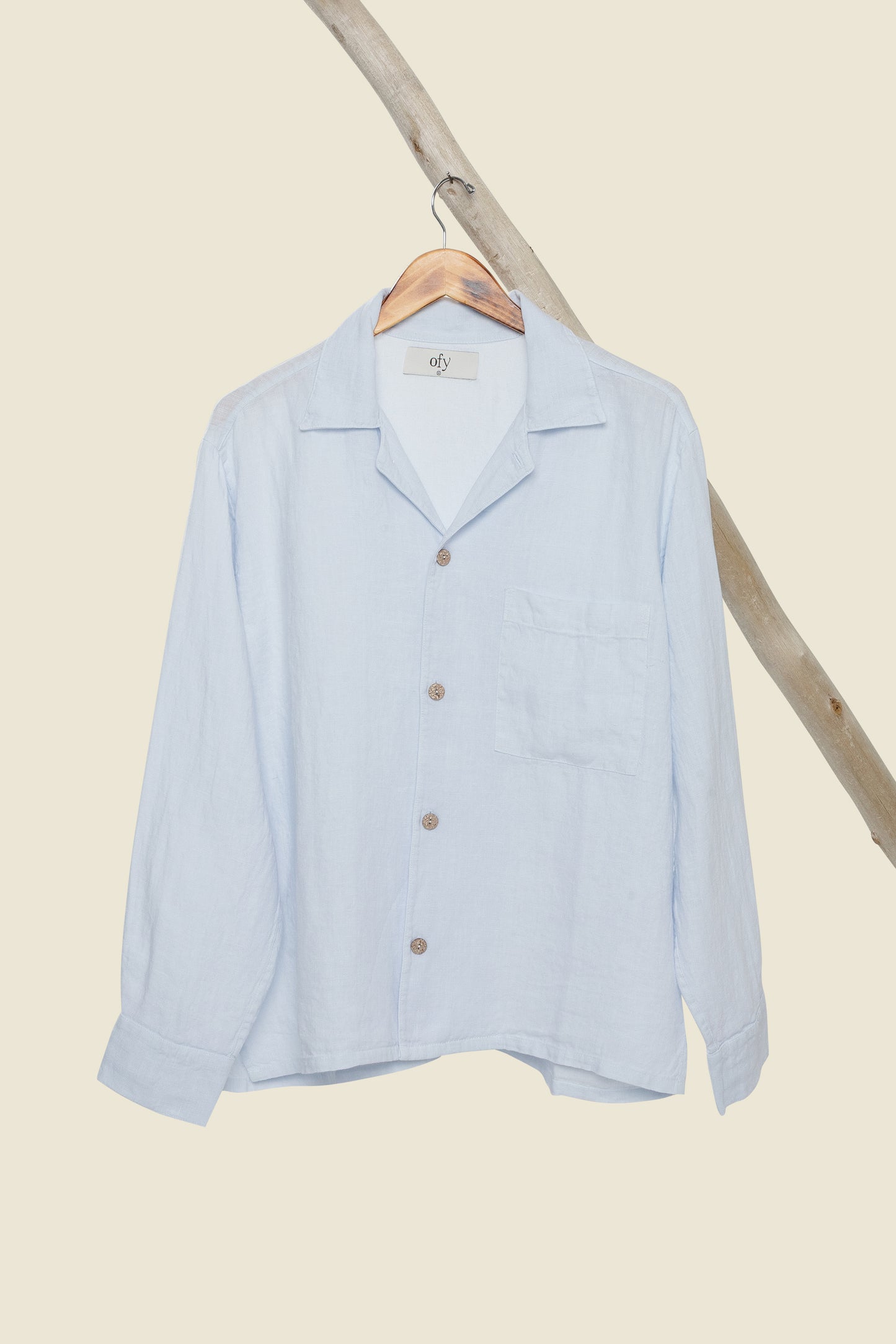 Horizon Organic Linen L/S - Salty Air