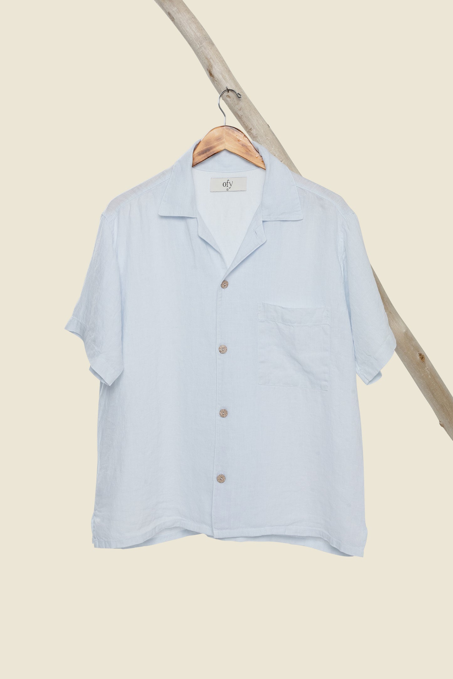 Horizon Organic Linen S/S - Salty Air