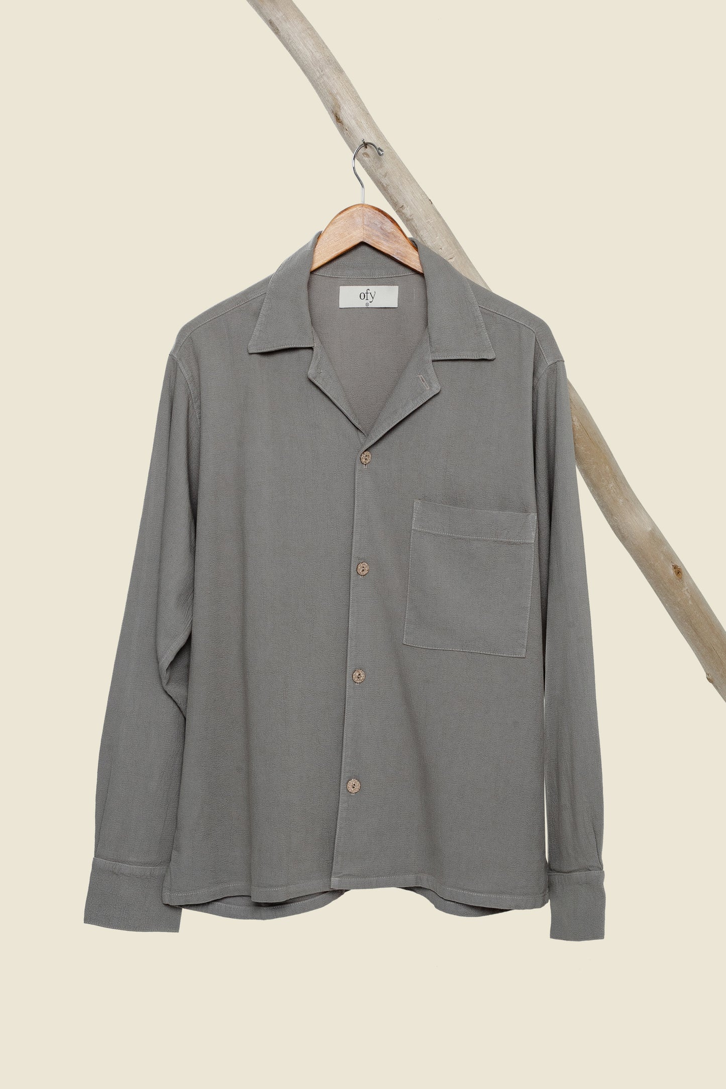 Horizon Crinkle L/S Shirt - Smokey Sage