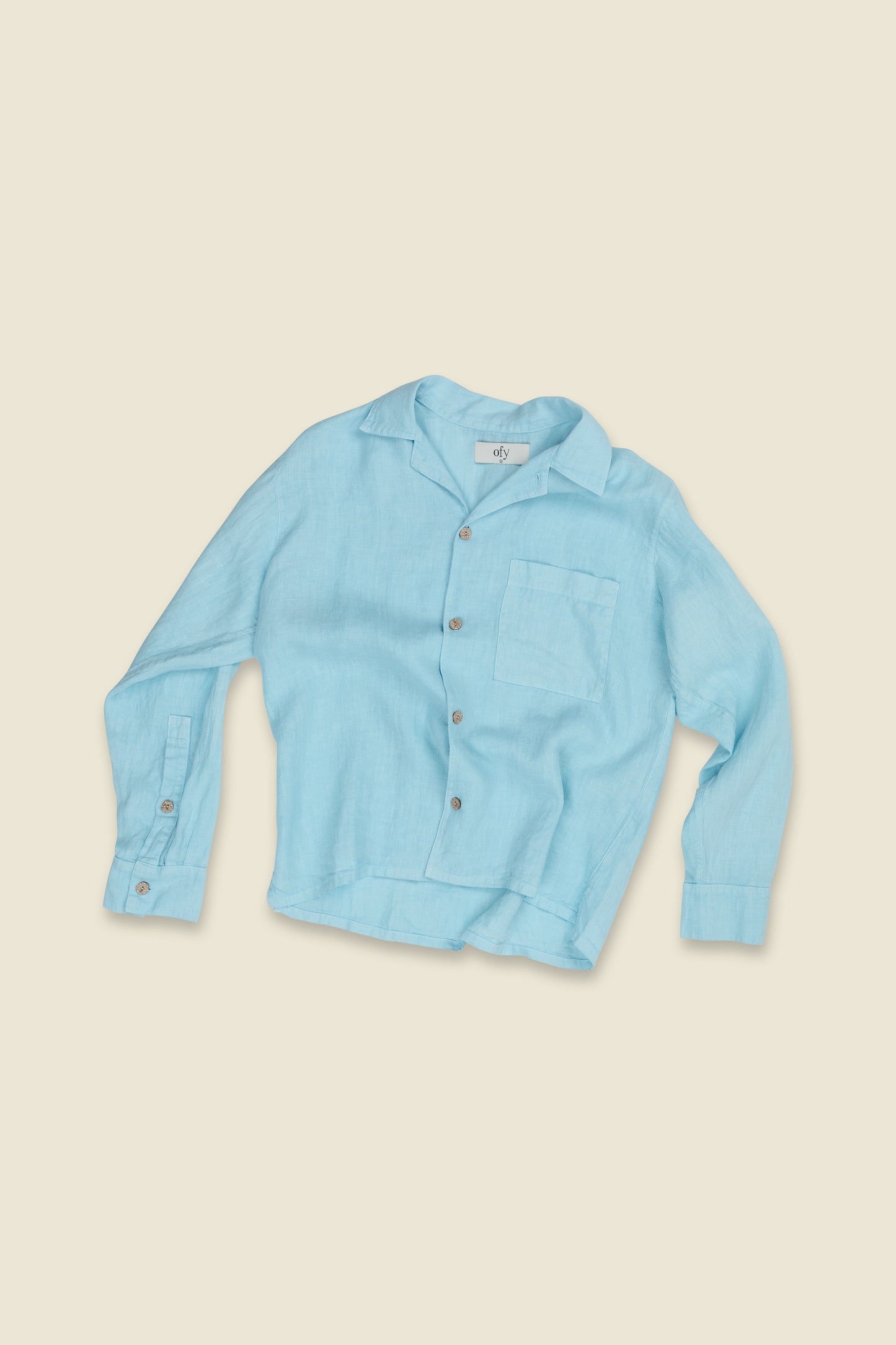 Horizon Organic Linen L/S - Biscayne Breeze