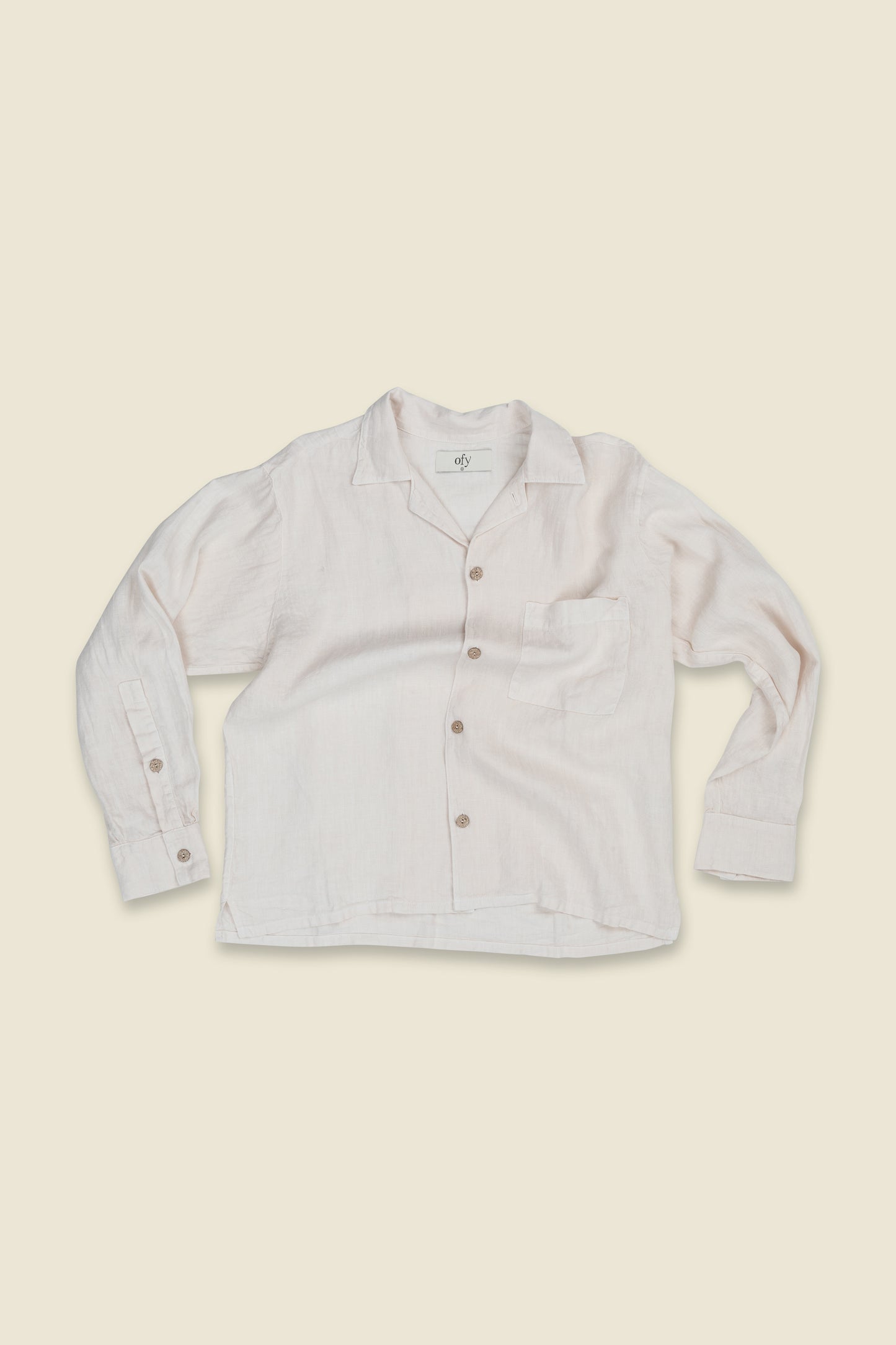 Horizon Organic Linen L/S - Sea Pearl