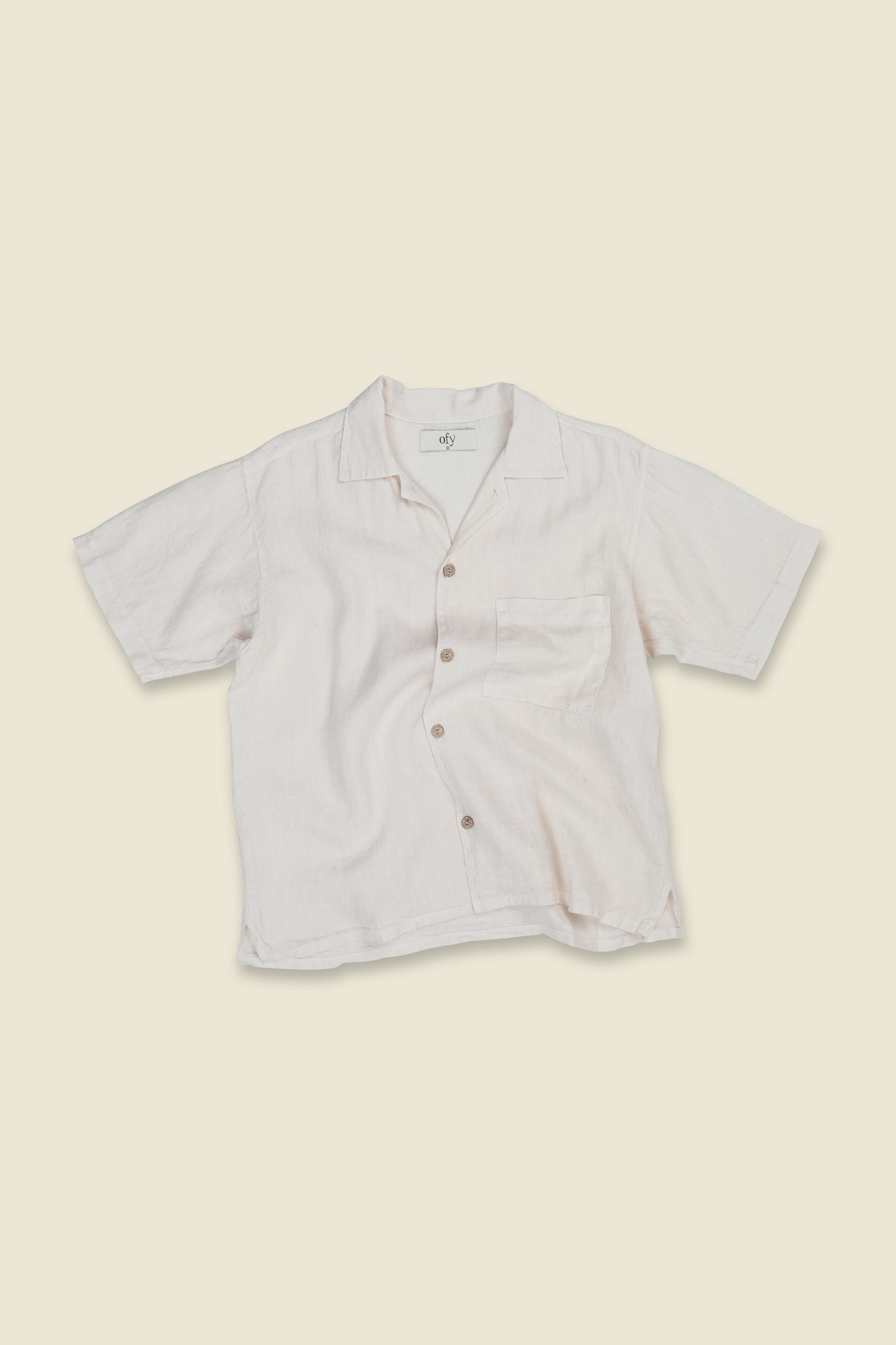 Horizon Organic Linen S/S - Sea Pearl
