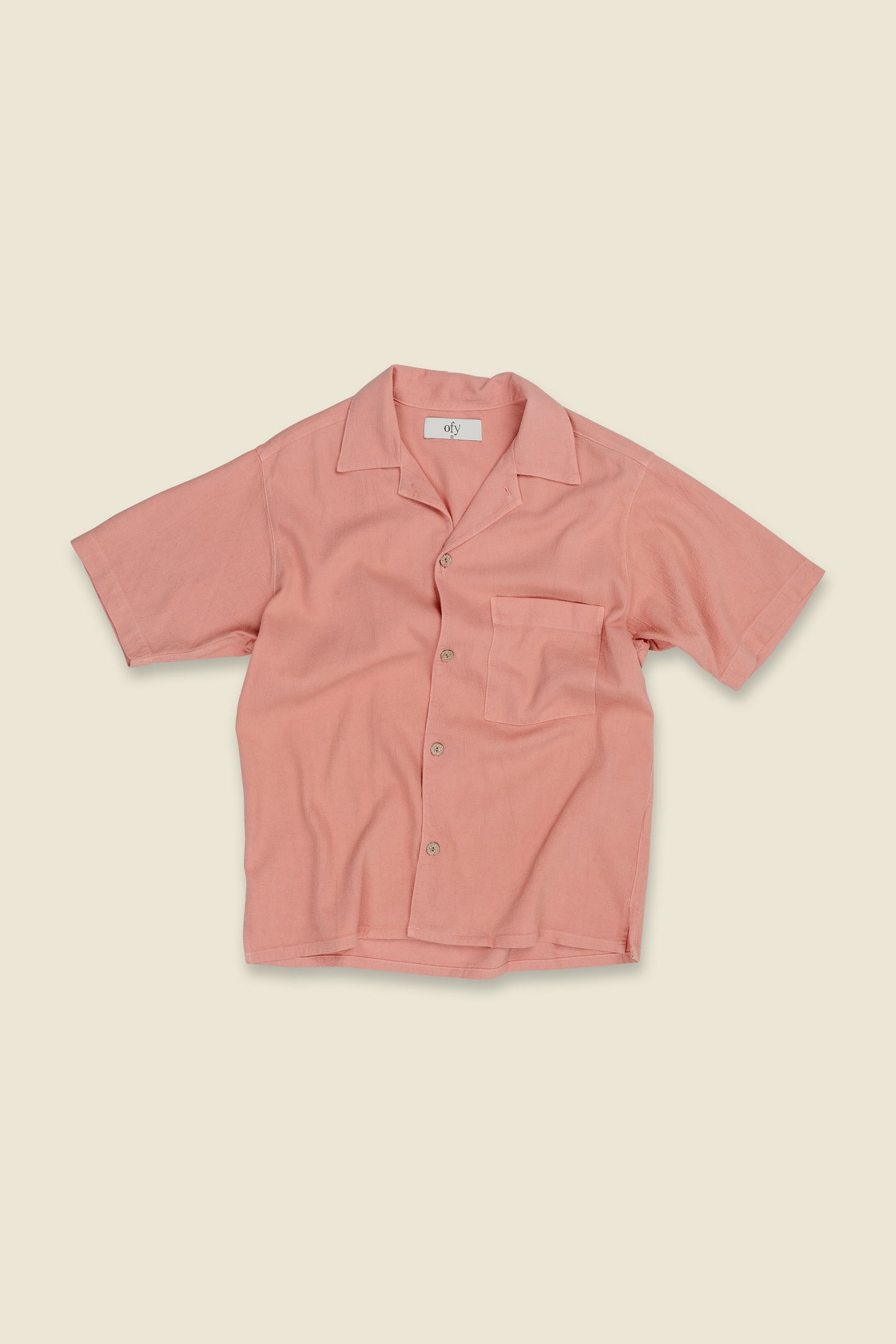 Horizon Crinkle S/S Shirt - Dusky Coral
