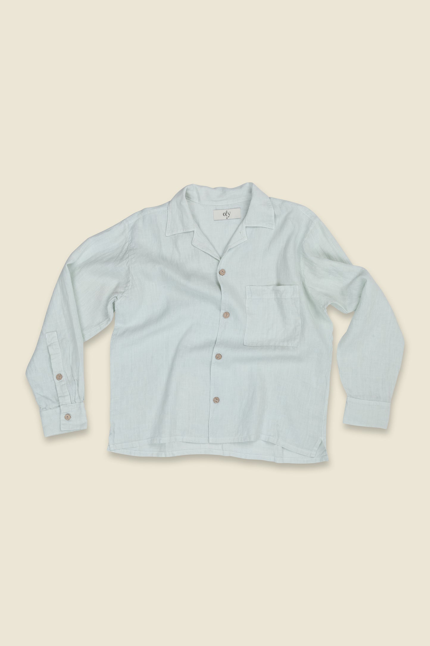 Horizon Organic Linen L/S- Frosted Mint