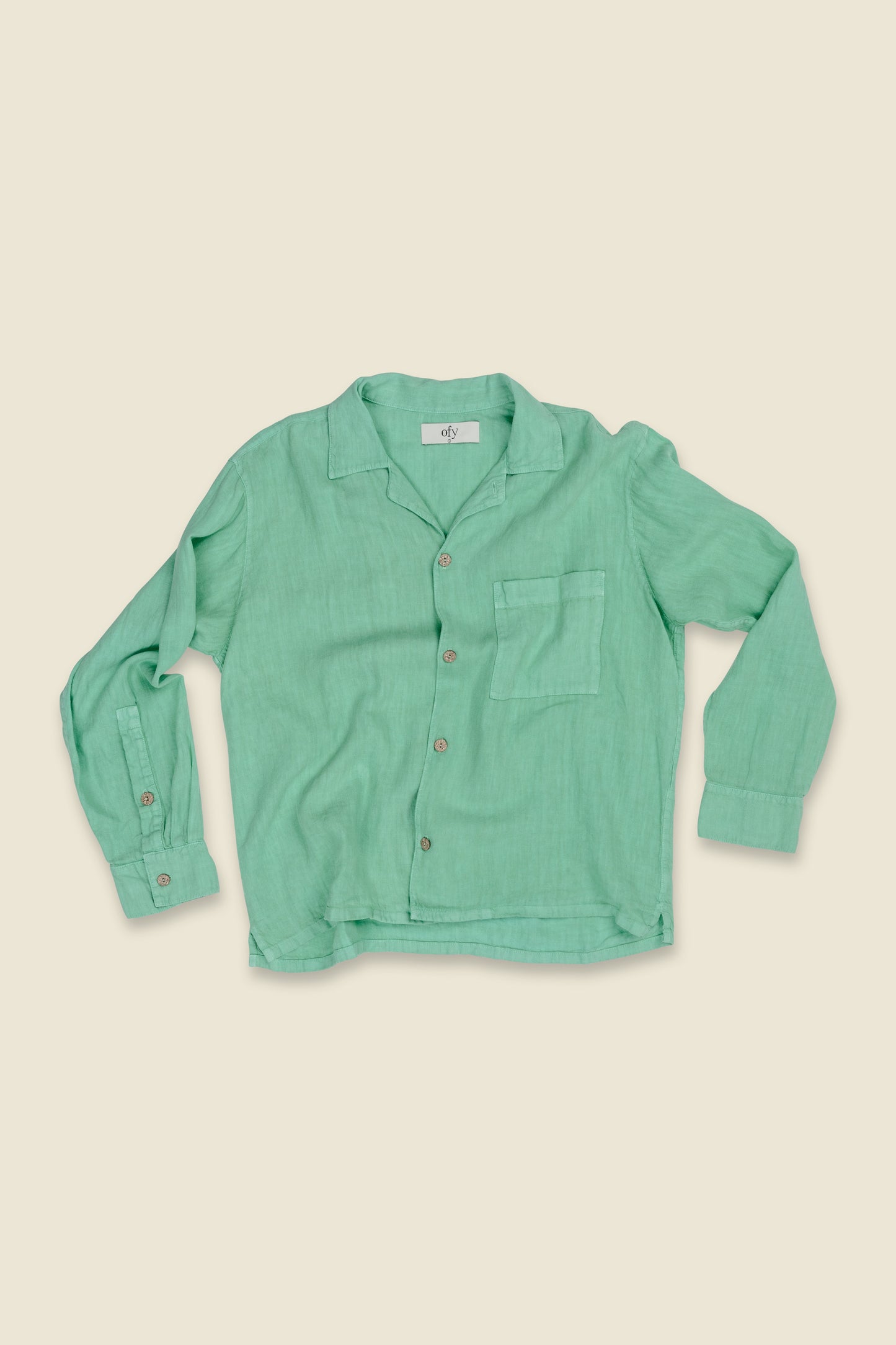 Horizon Organic Linen L/S - Miami Green