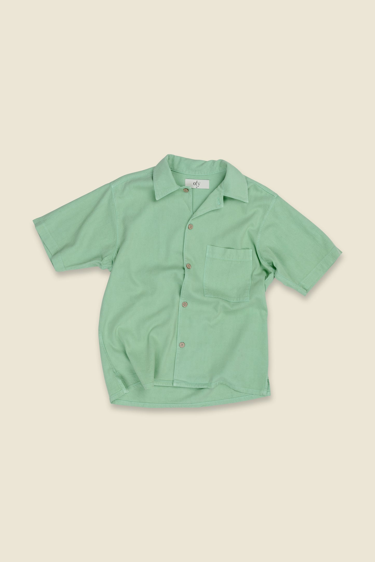 Horizon Crinkle S/S Shirt - Miami Green