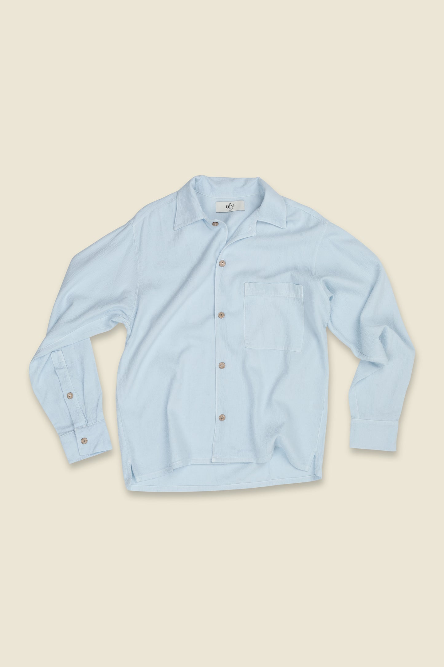 Horizon Crinkle L/S Shirt - Salty Air