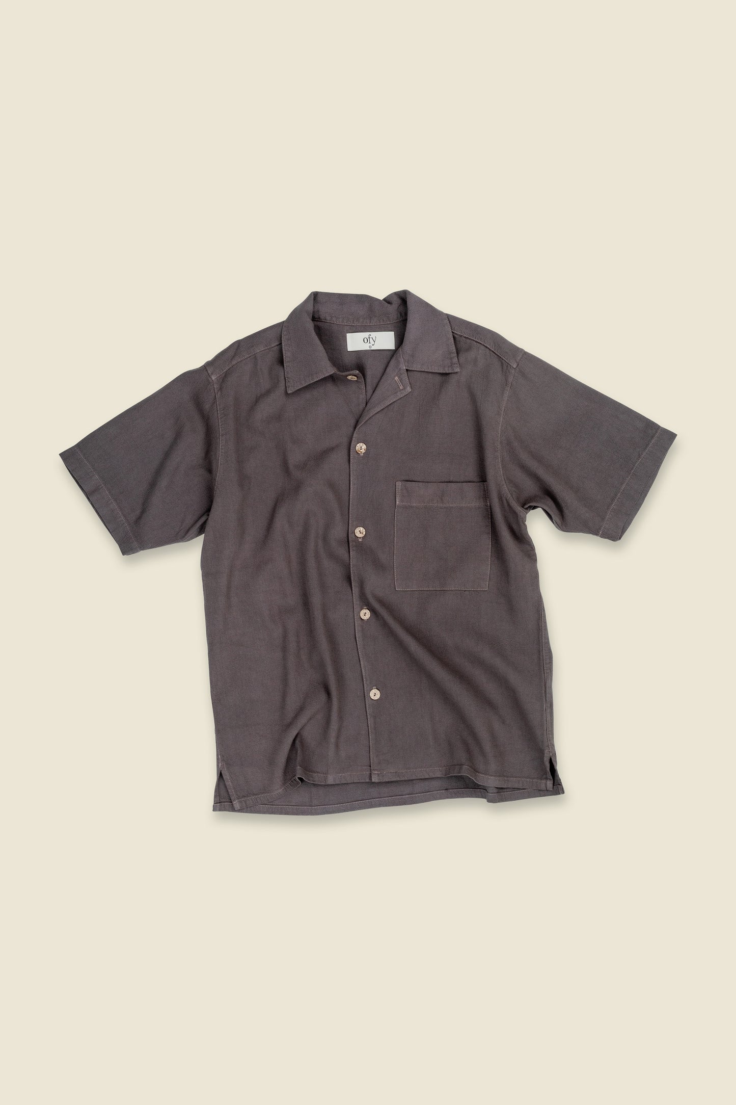 Horizon Crinkle S/S Shirt - Burnt Coconut