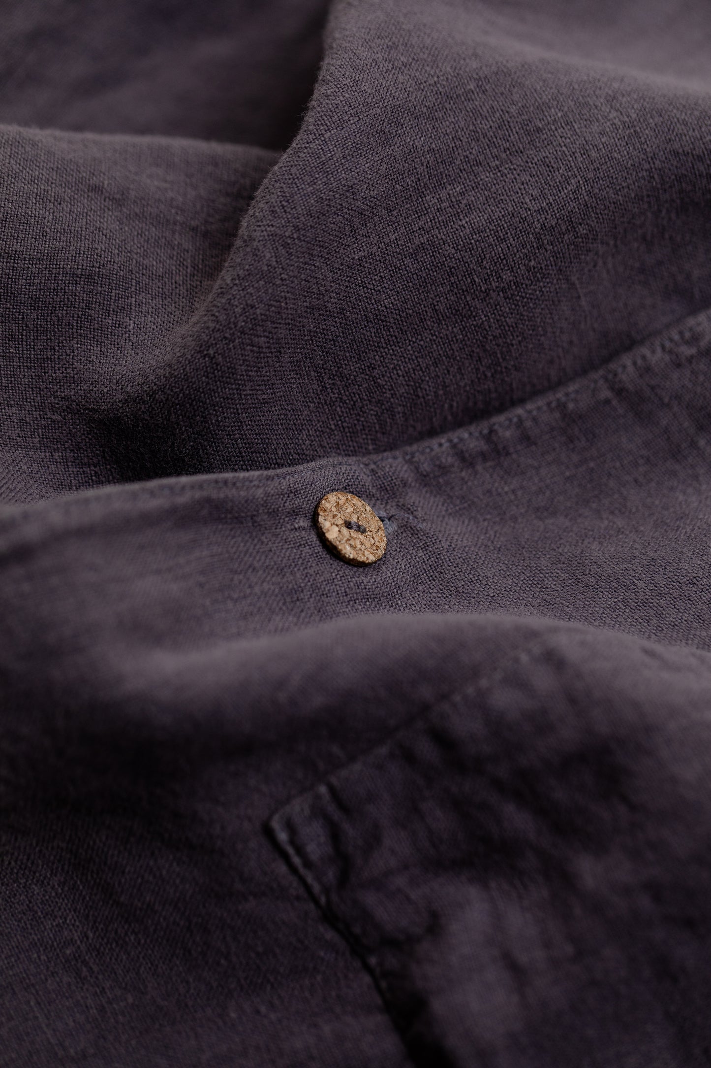 Horizon Organic Linen S/S - Dusty Blue