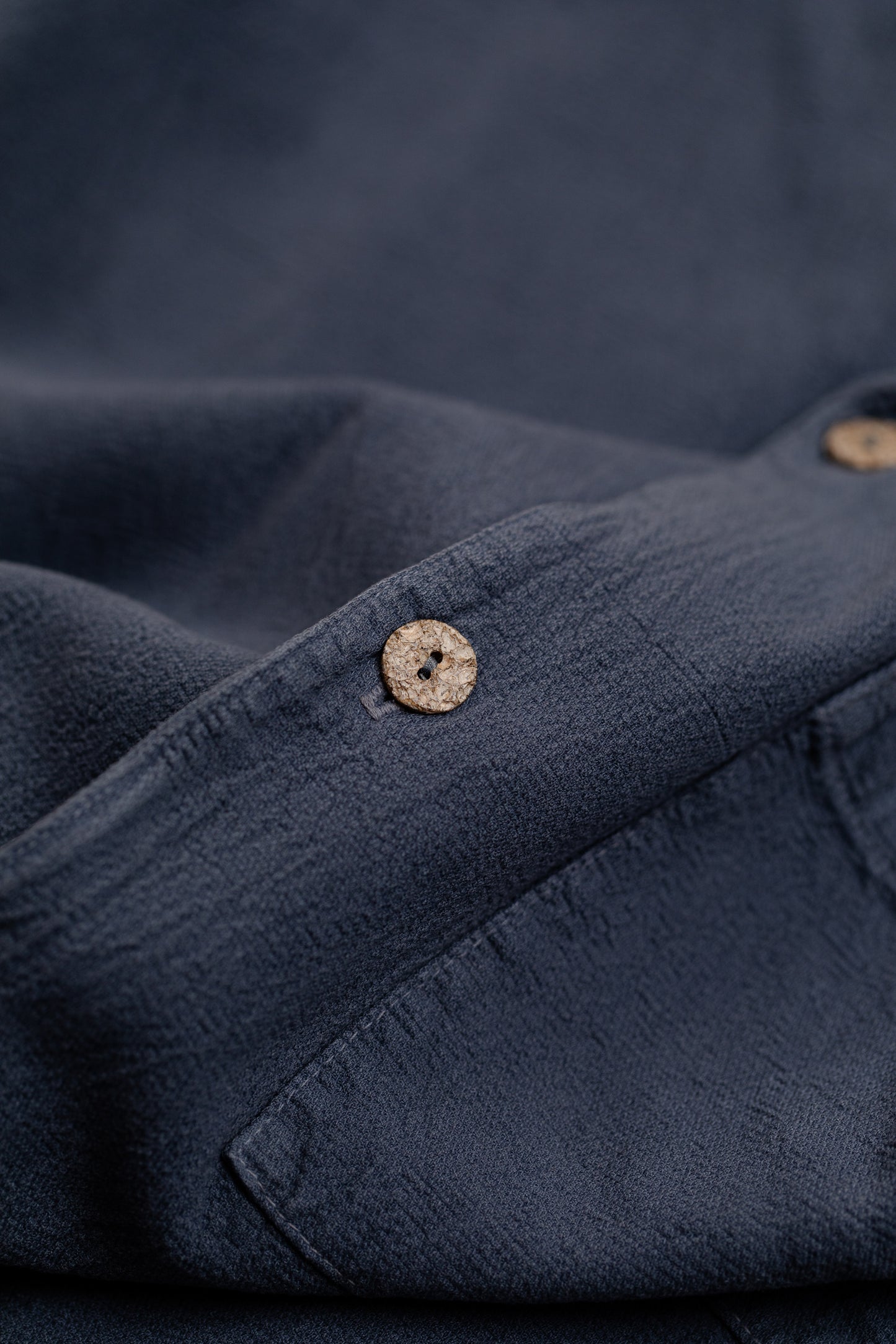 Horizon Crinkle S/S Shirt - Dusty Blue