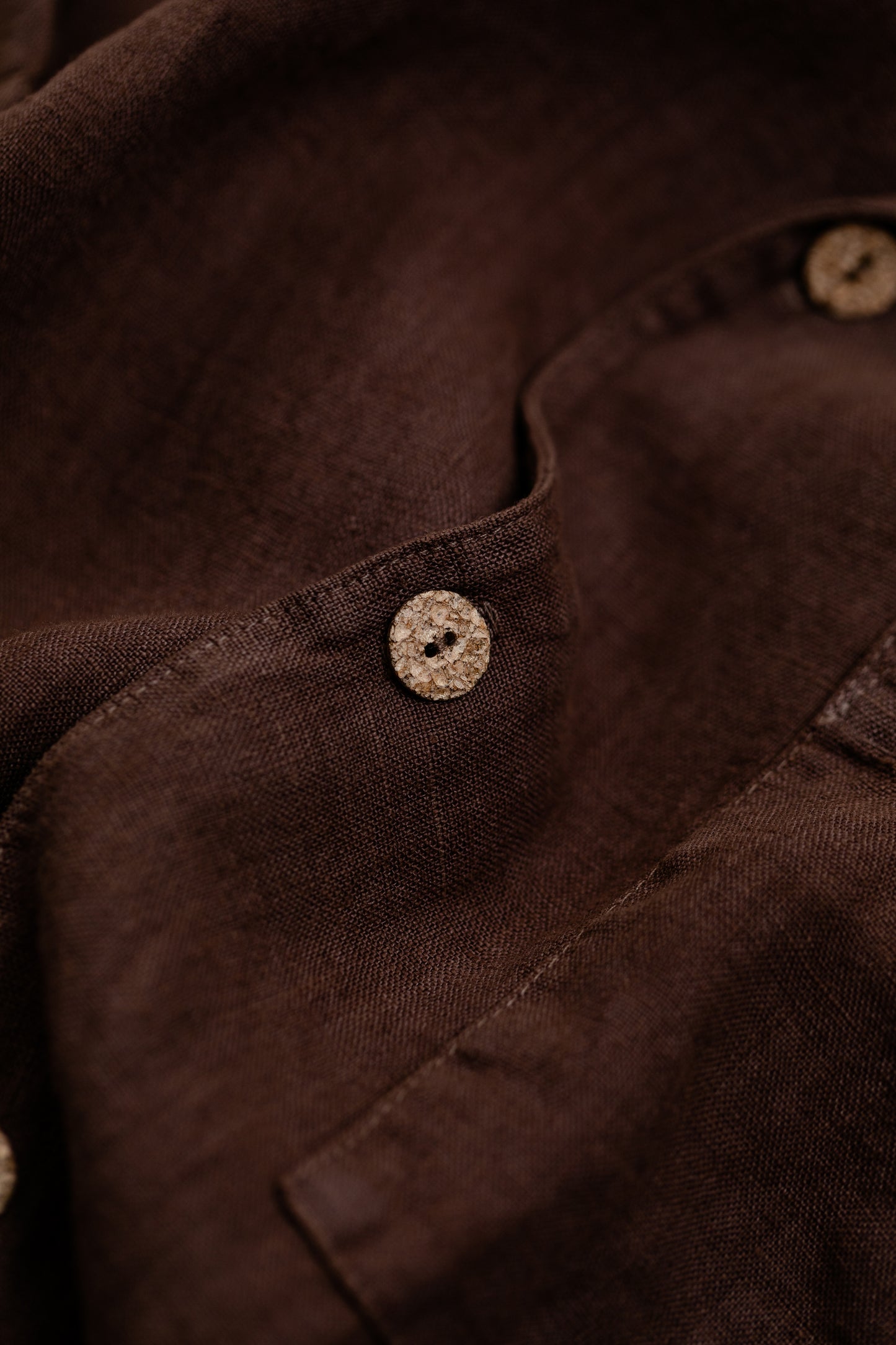 Horizon Organic Linen L/S - Burnt Coconut