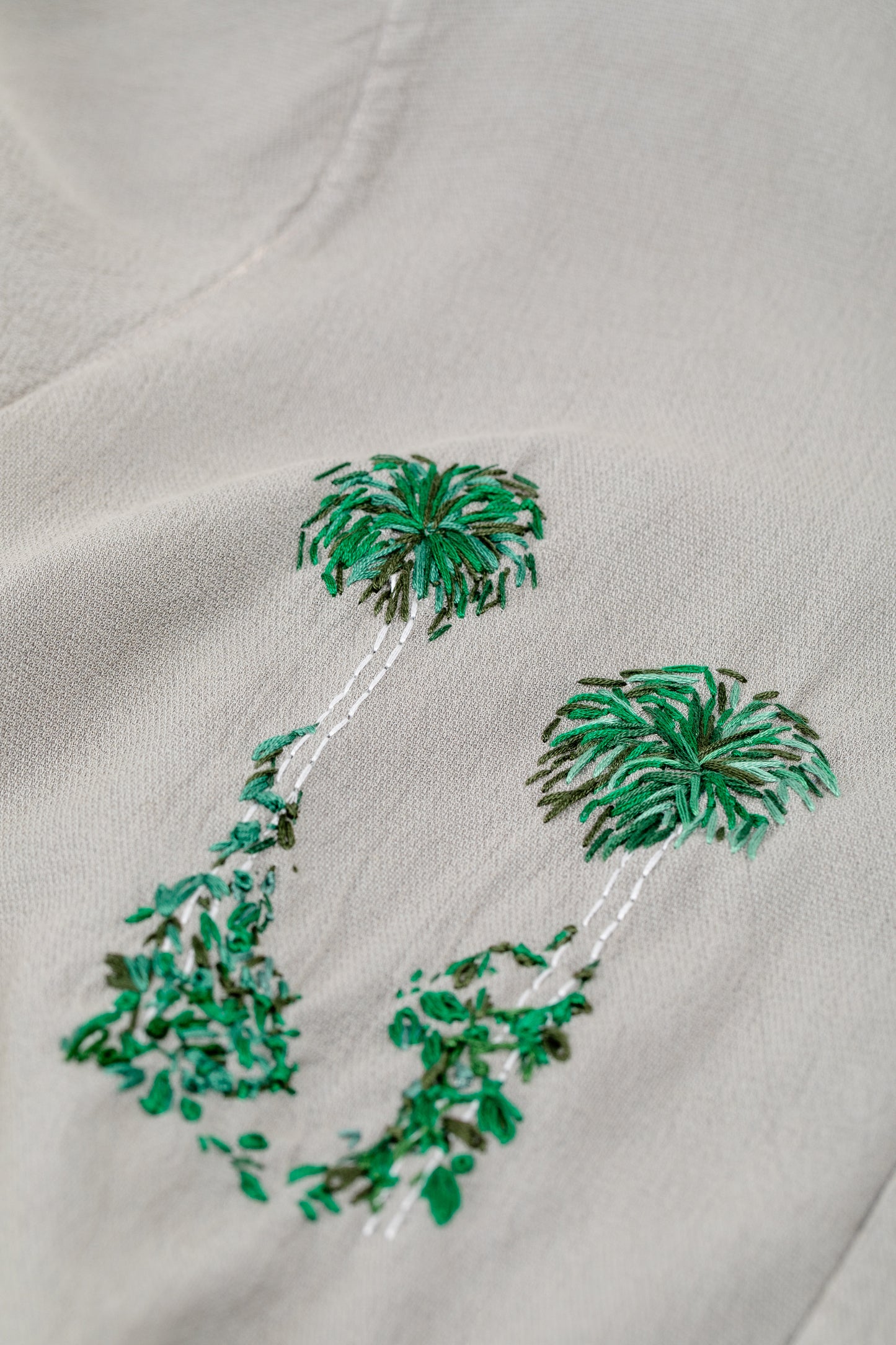 Crinkle L/S - Leafy Palm
