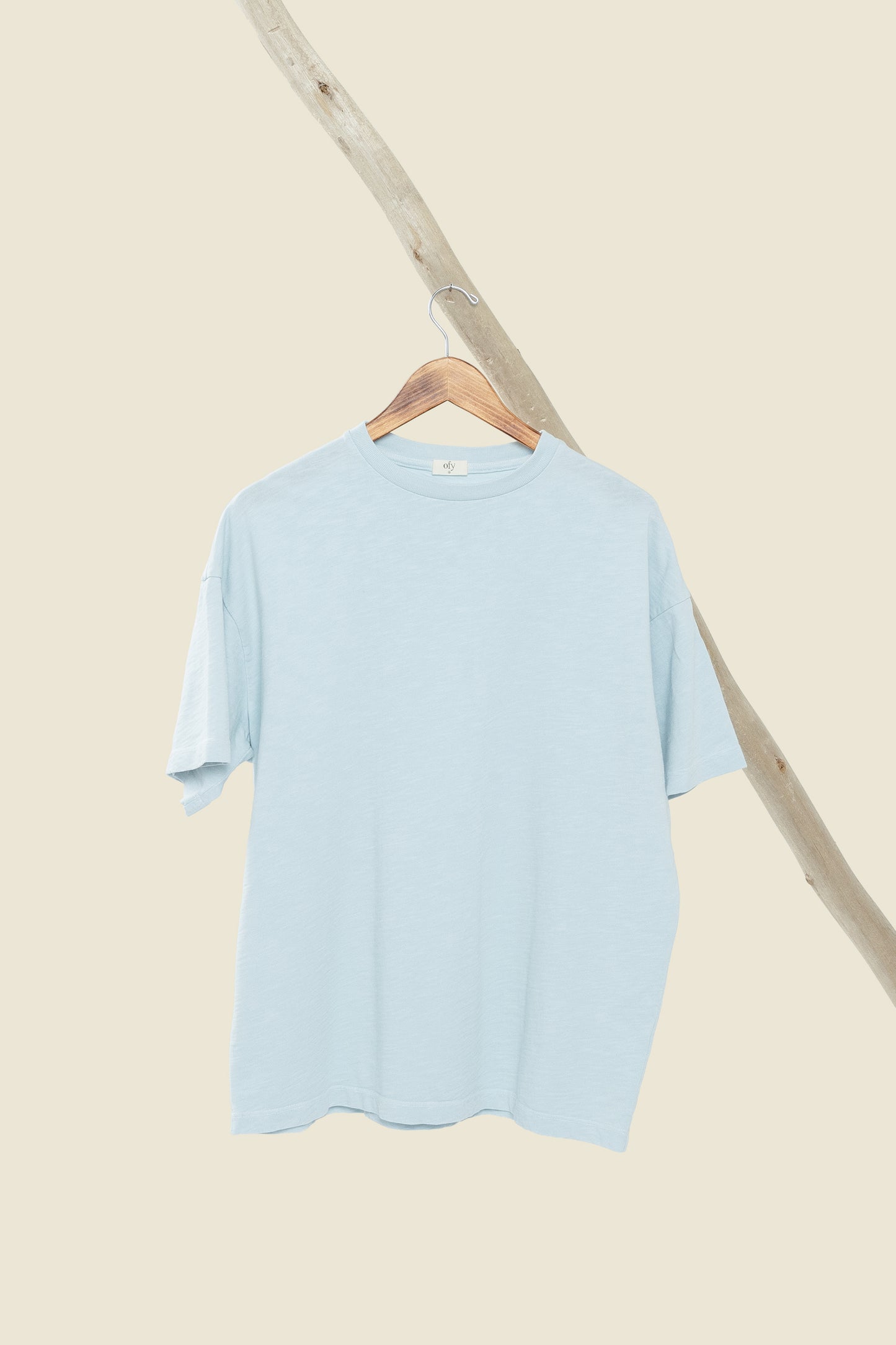 Journey Slub Tee - Tinted Aqua