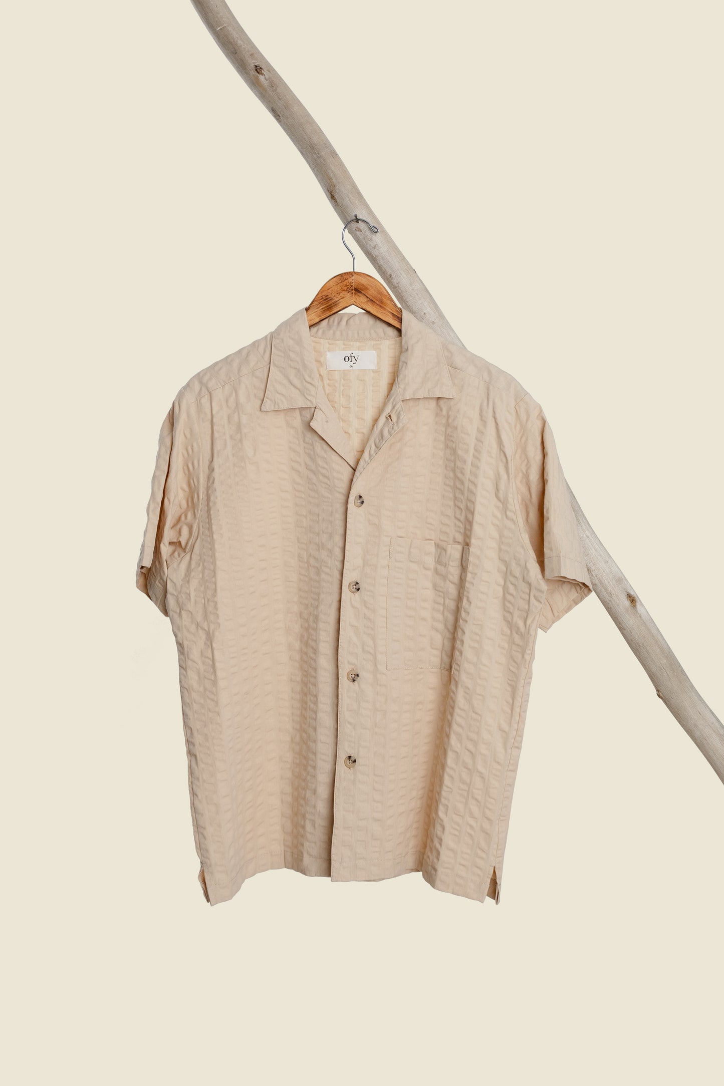 Coastal Sucker Overshirt- Warm Sand