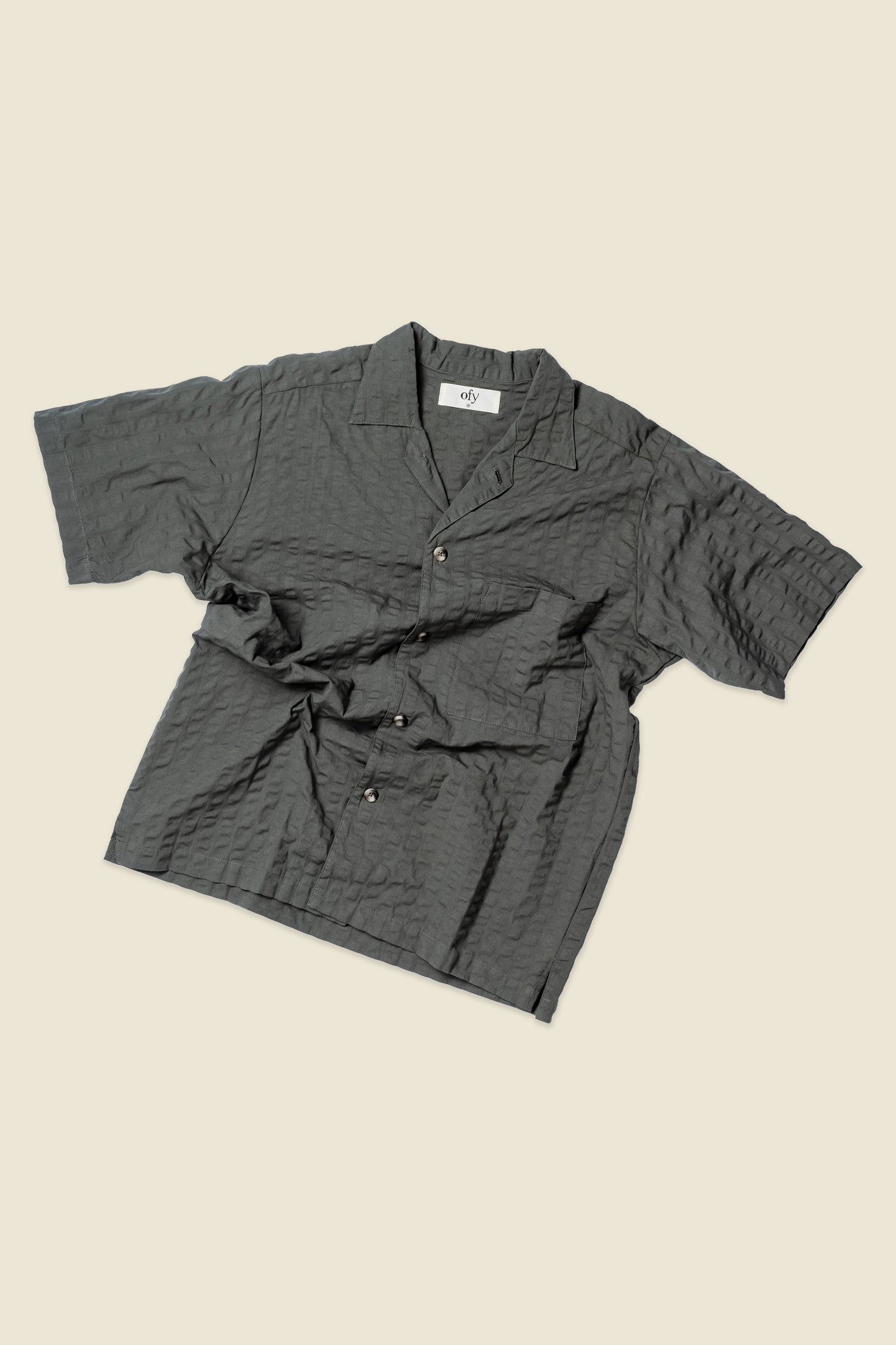 Coastal Sucker Overshirt - Night Palm
