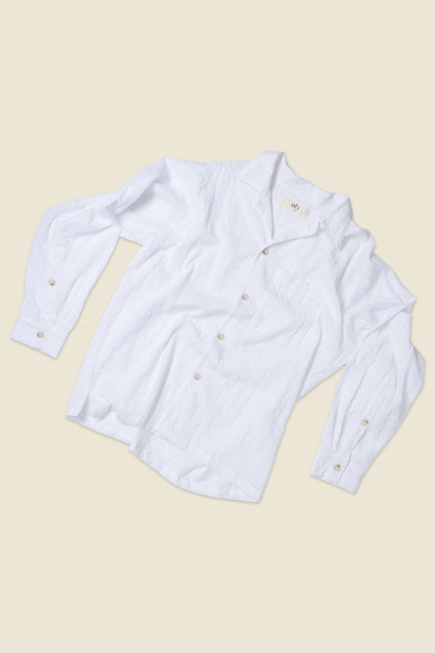 Blooming Lace L/S - Pure White