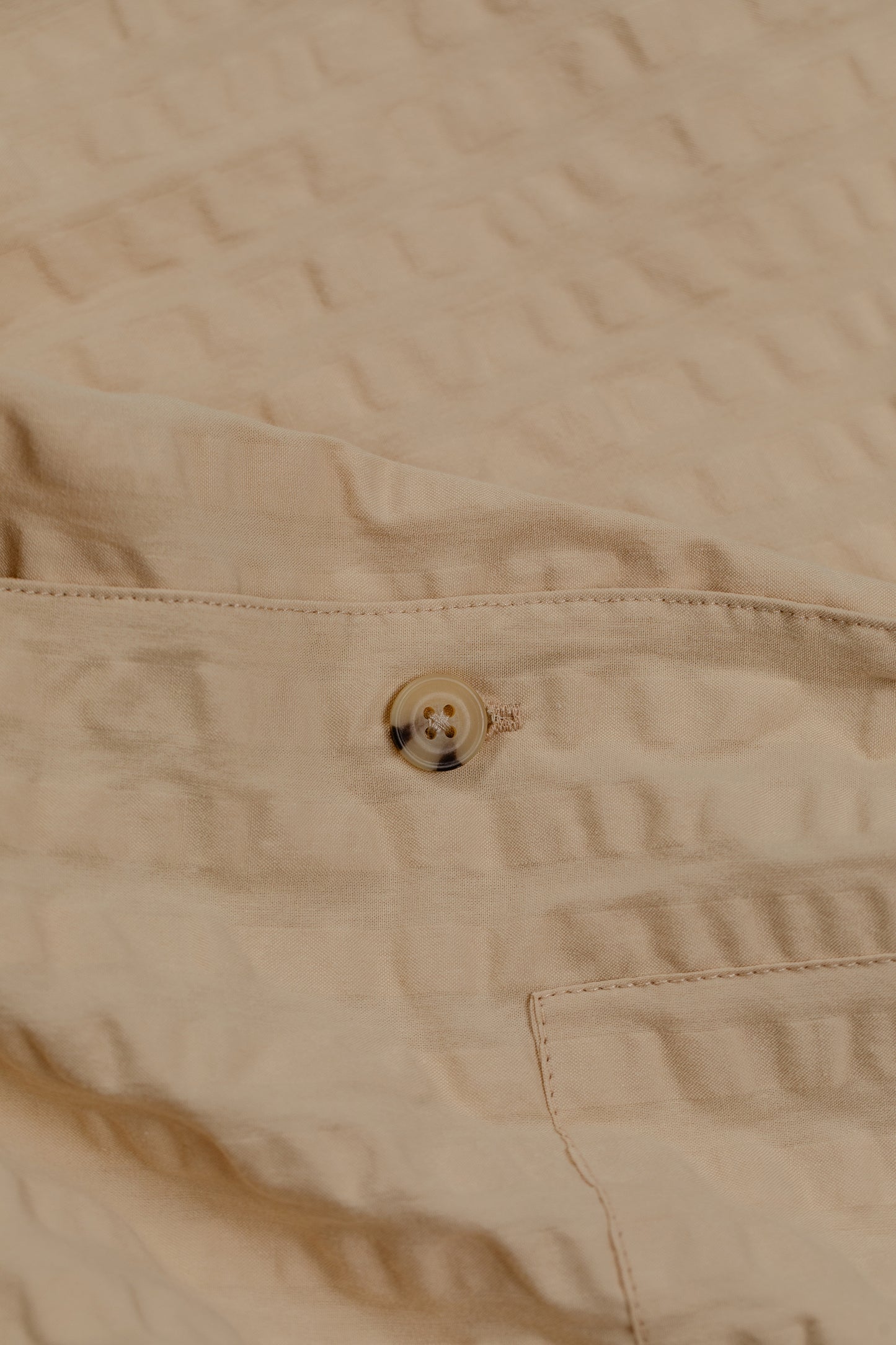 Coastal Sucker Overshirt- Warm Sand