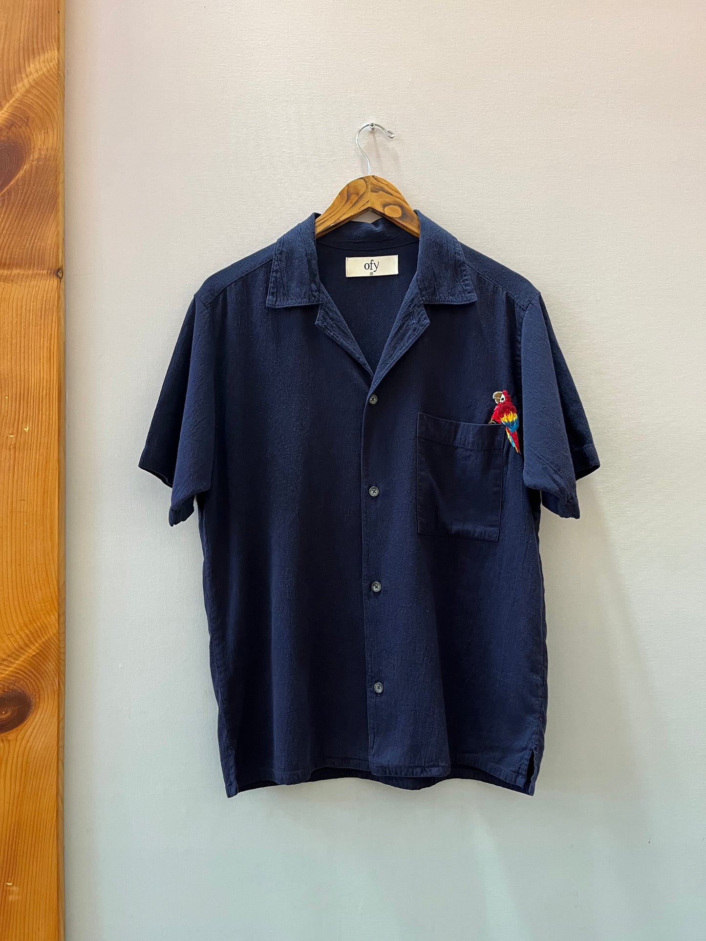 Crinkle S/S - Scarlet Macaw