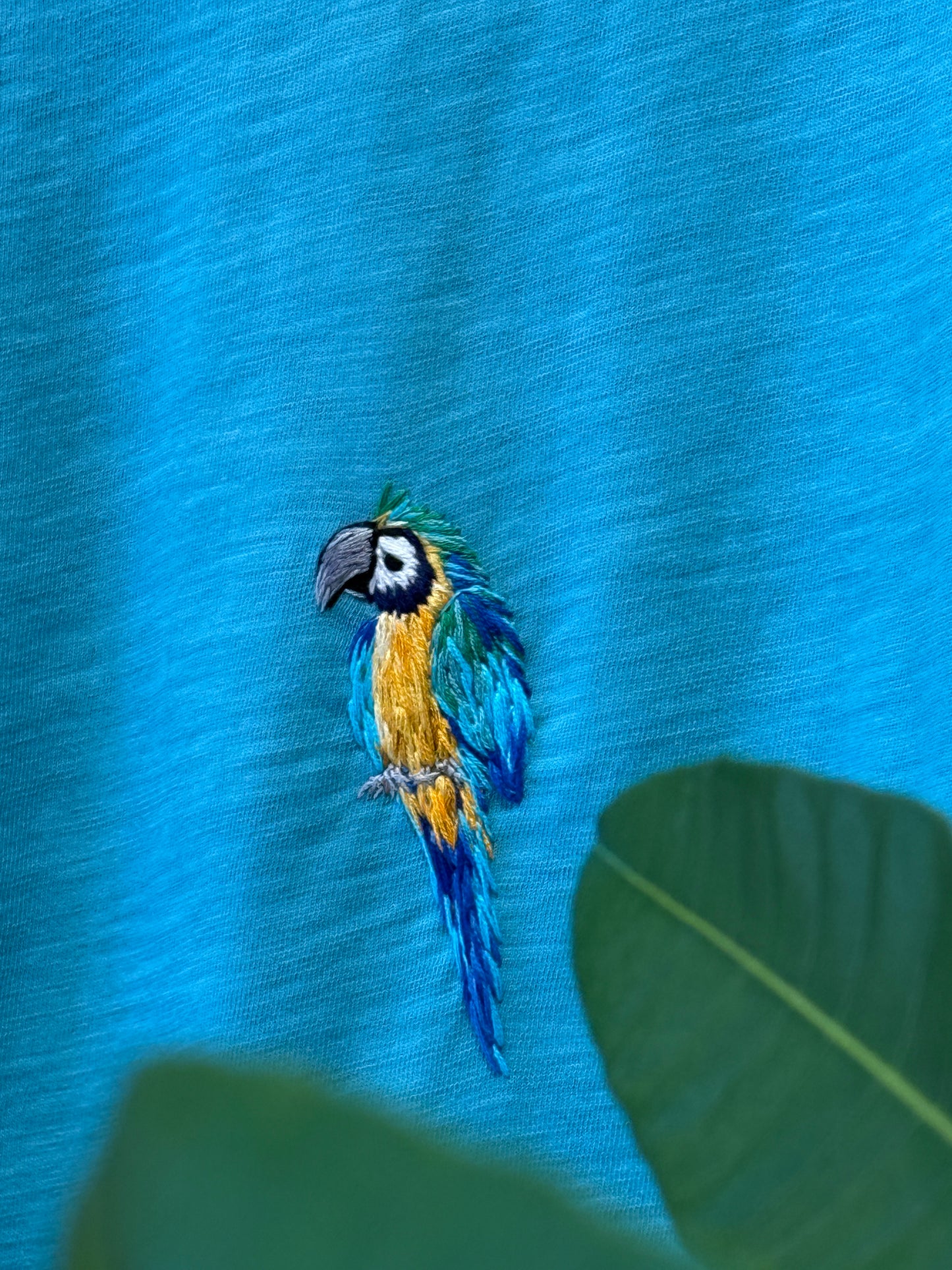 Journey Tee - Blue + Yellow Macaw I