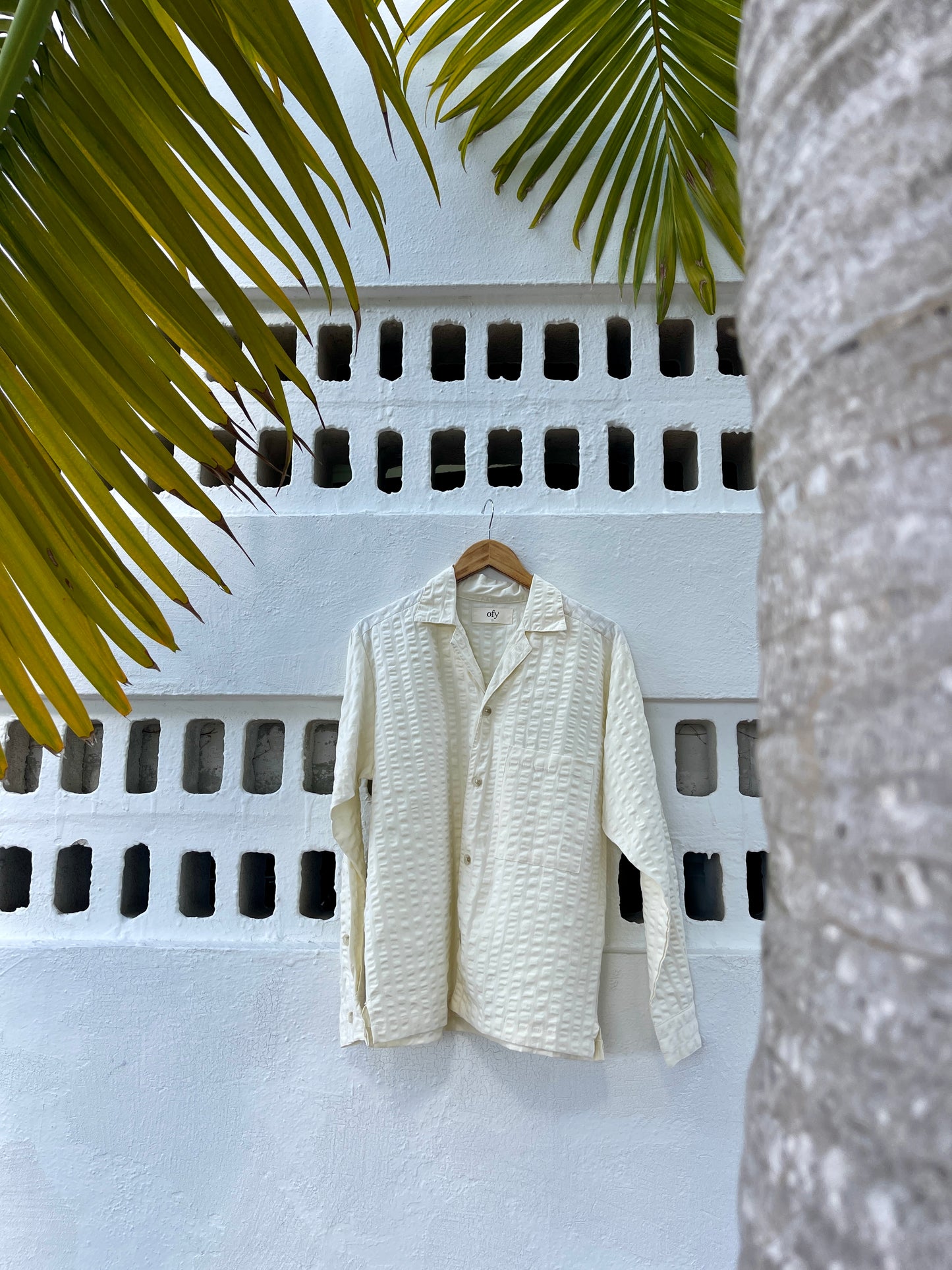 Coastal Sucker Overshirt - Babys Breath