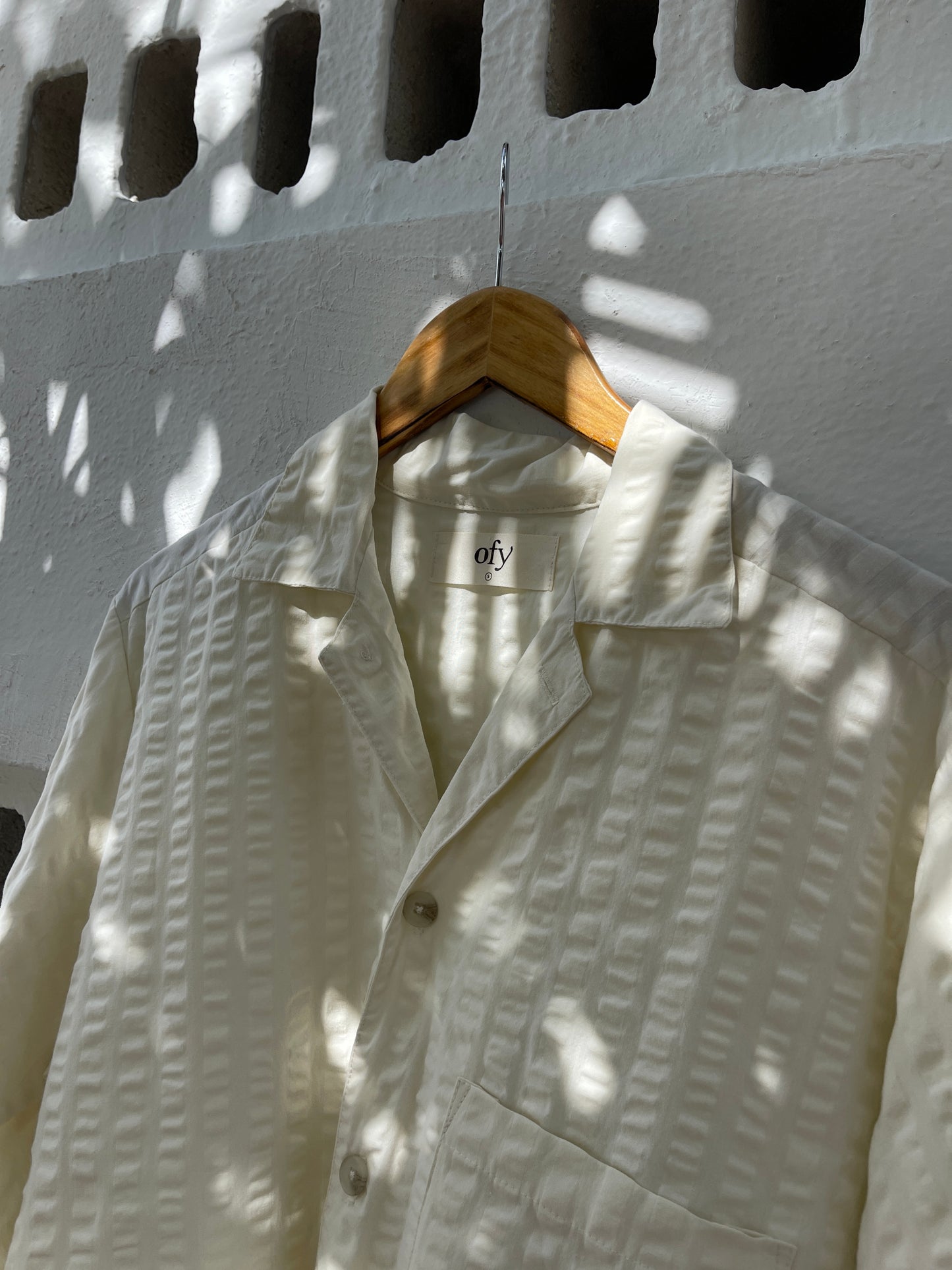 Coastal Sucker Overshirt - Babys Breath