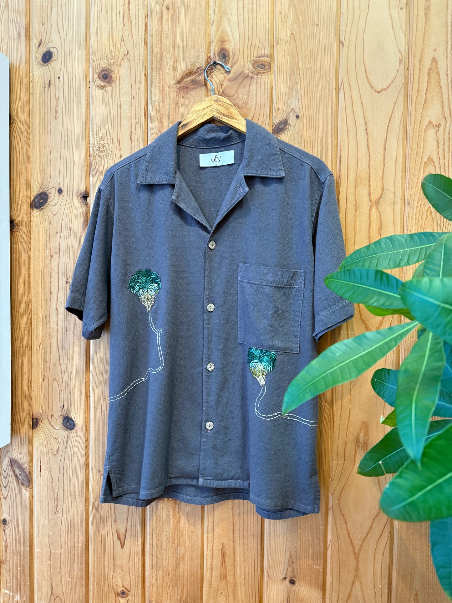 Crinkle S/S - Ombre Palm