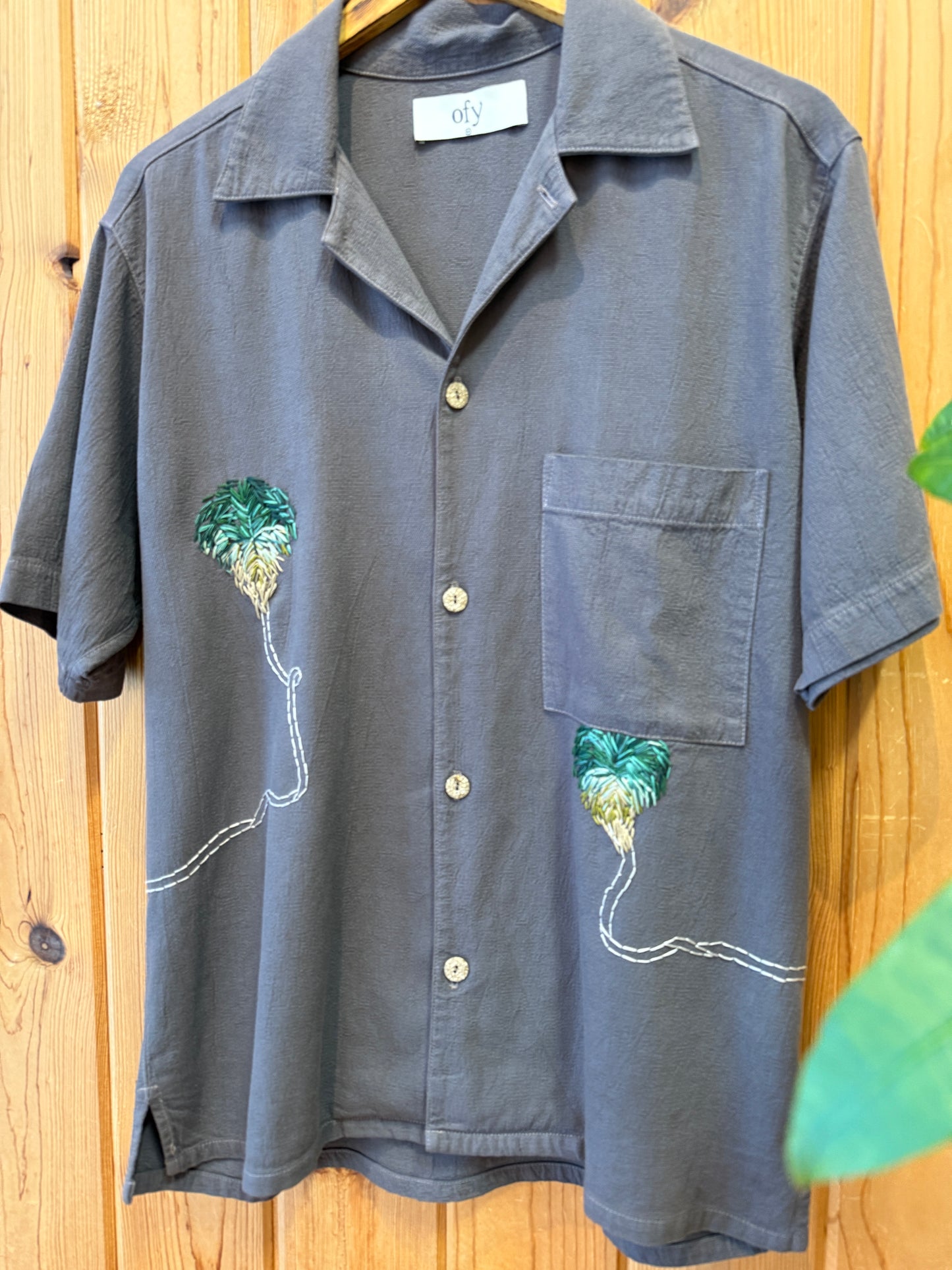 Crinkle S/S - Ombre Palm