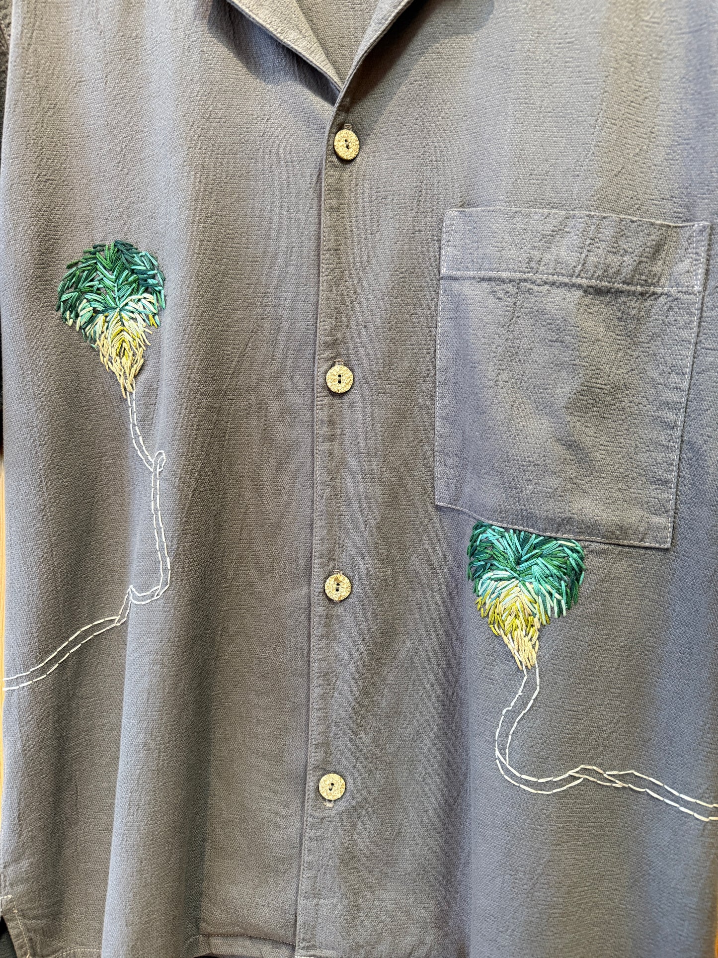 Crinkle S/S - Ombre Palm