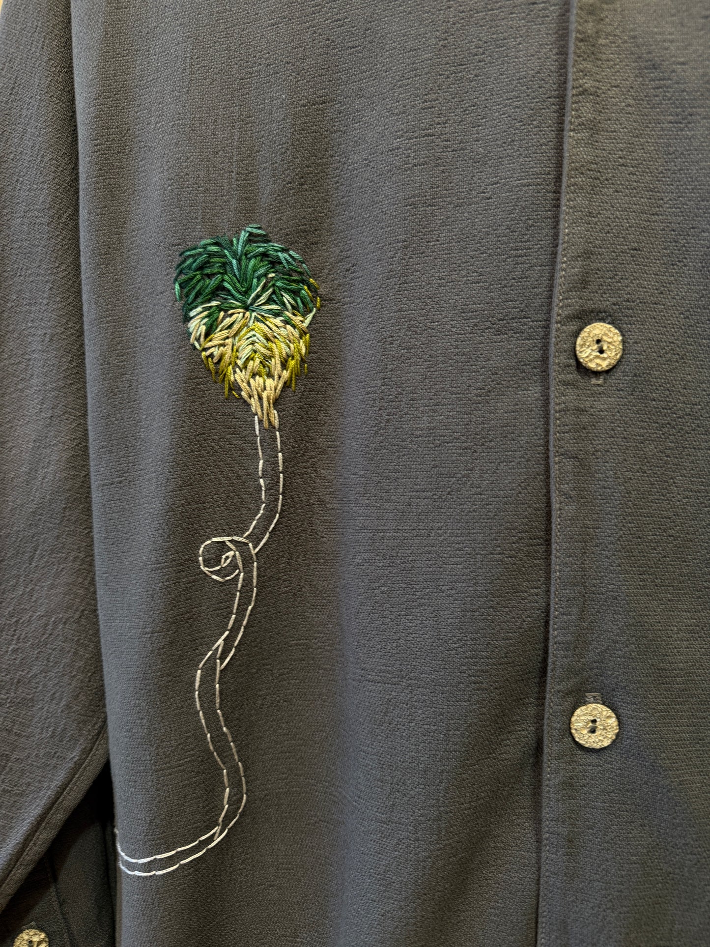 Crinkle L/S - Ombre Palm